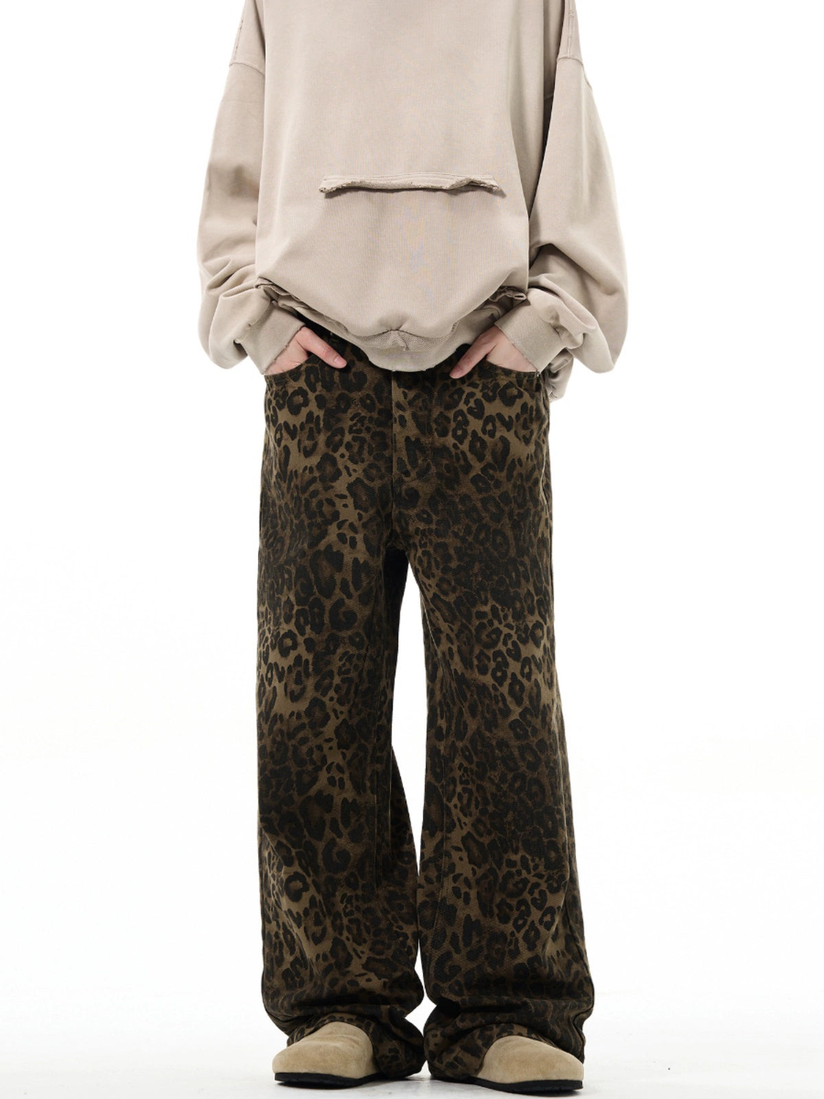 MADWITCH Savage Chic Leopard Wide-Leg Trousers