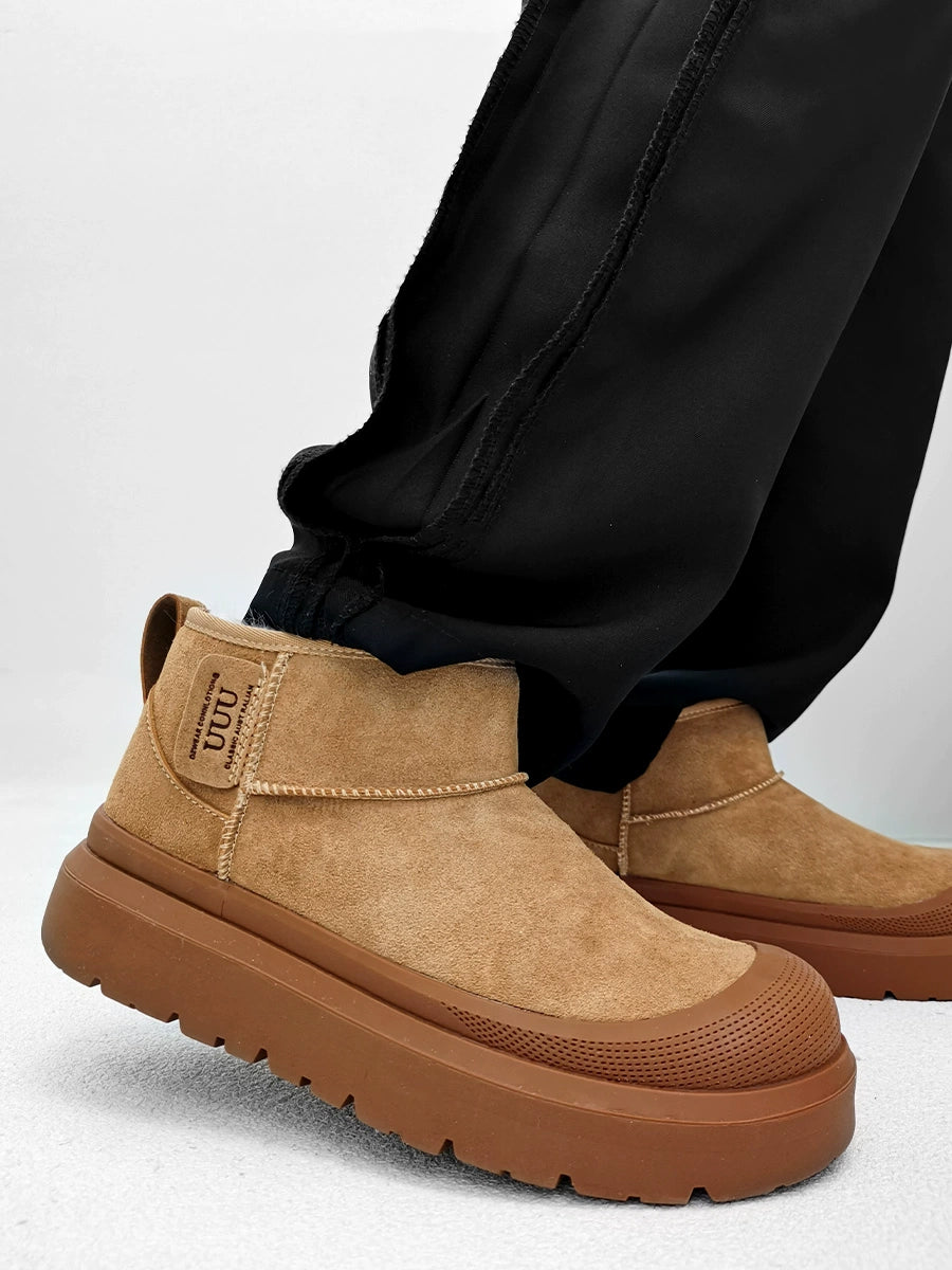 Faux Fur Lined Suede Boots