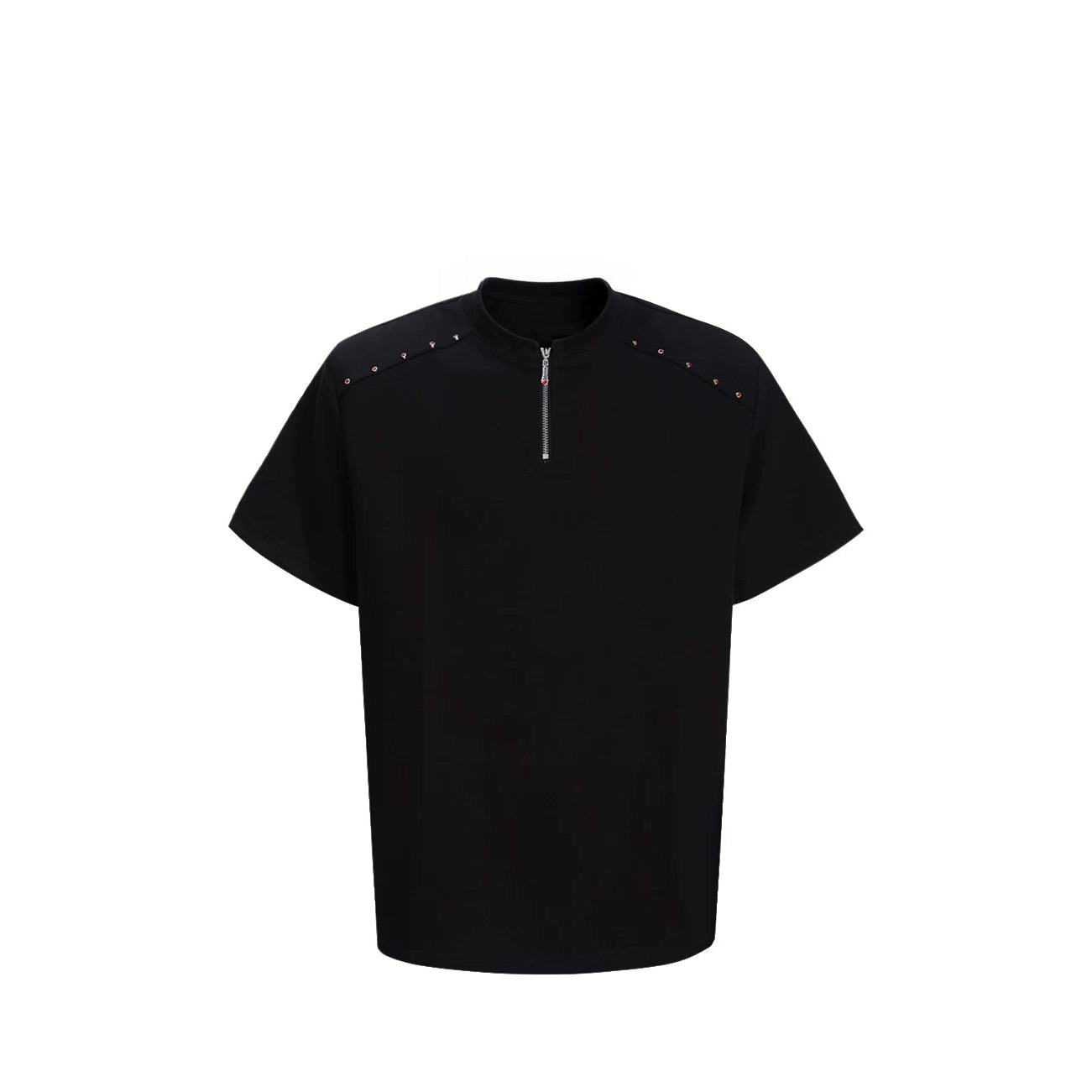 Halo Seam Studded Half-Zip Tee
