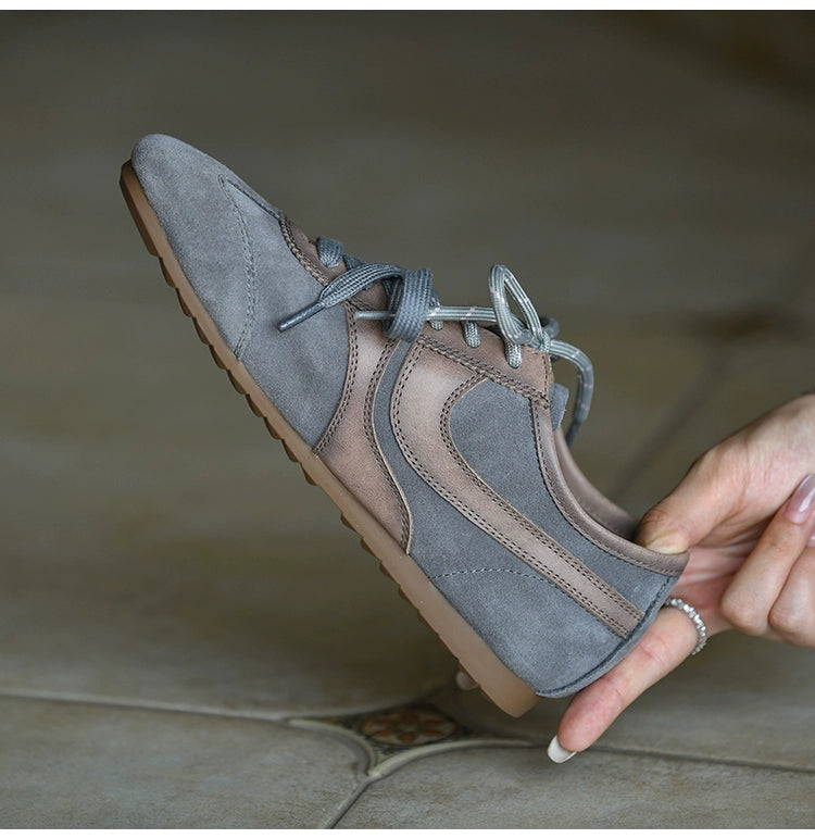 Stone Mist Retro Suede Sneakers