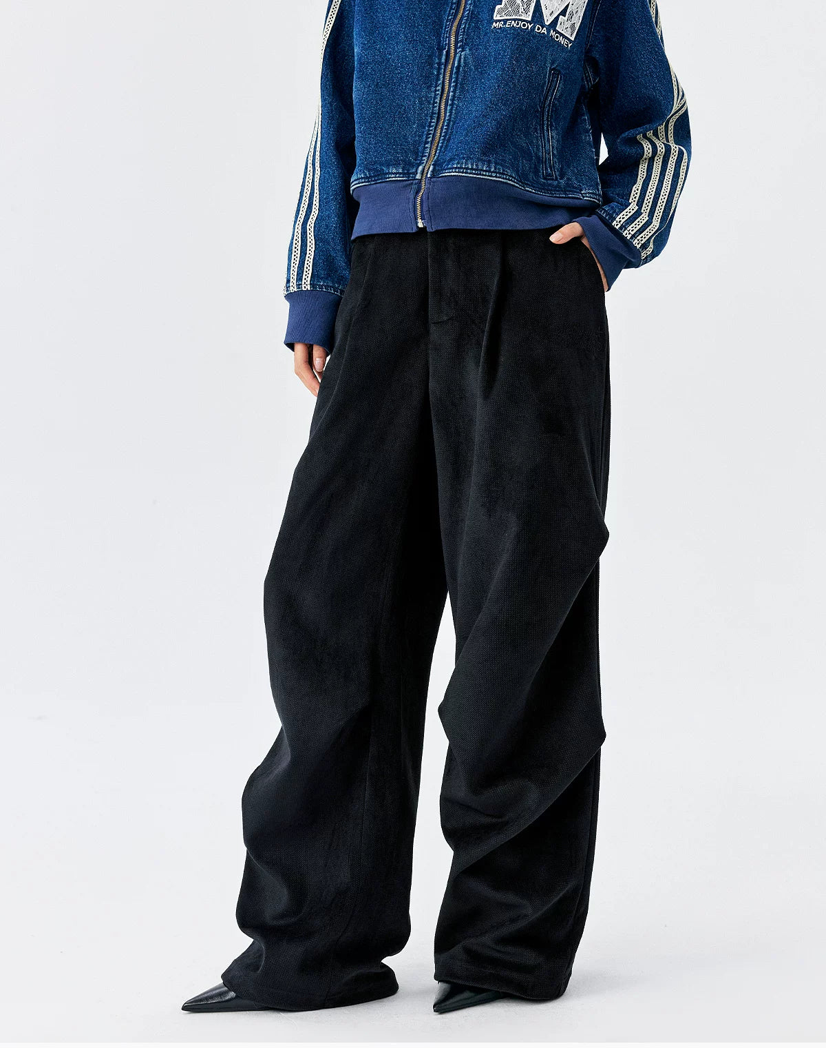Archive Pleated Wide-Leg Trousers