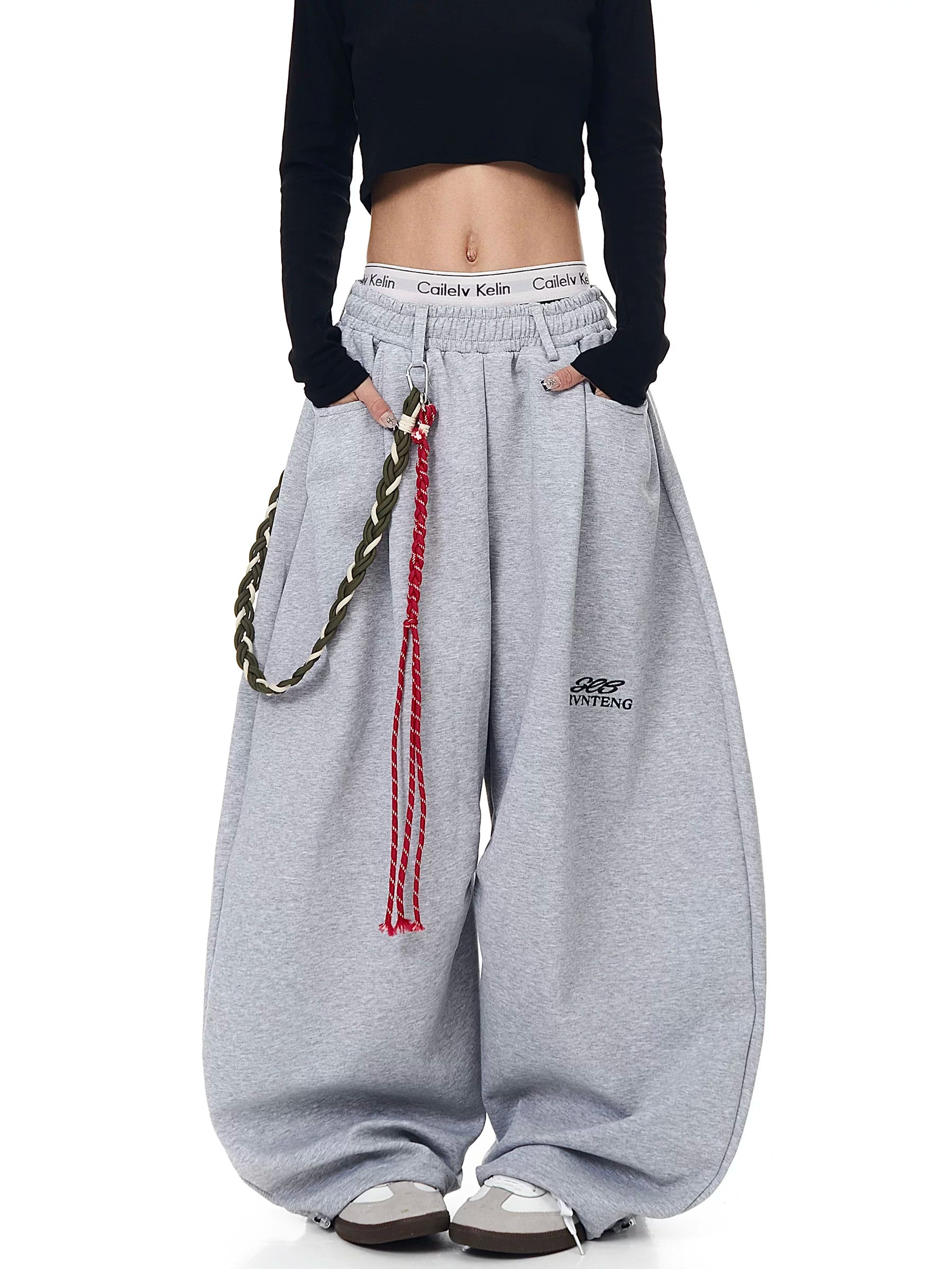Braided Relay Fleece Track Pants