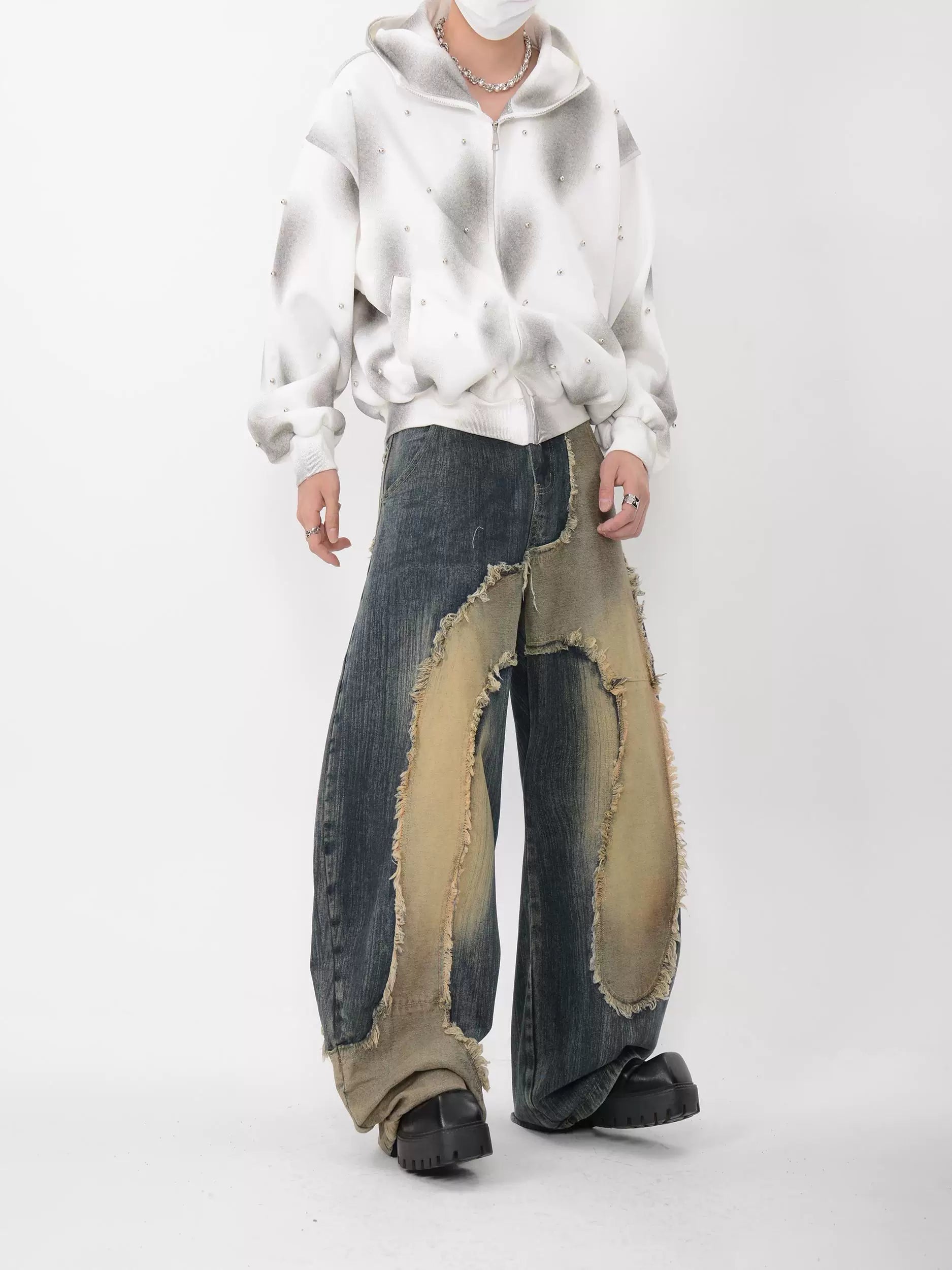 Stellar Drift Studded Zip Hoodie