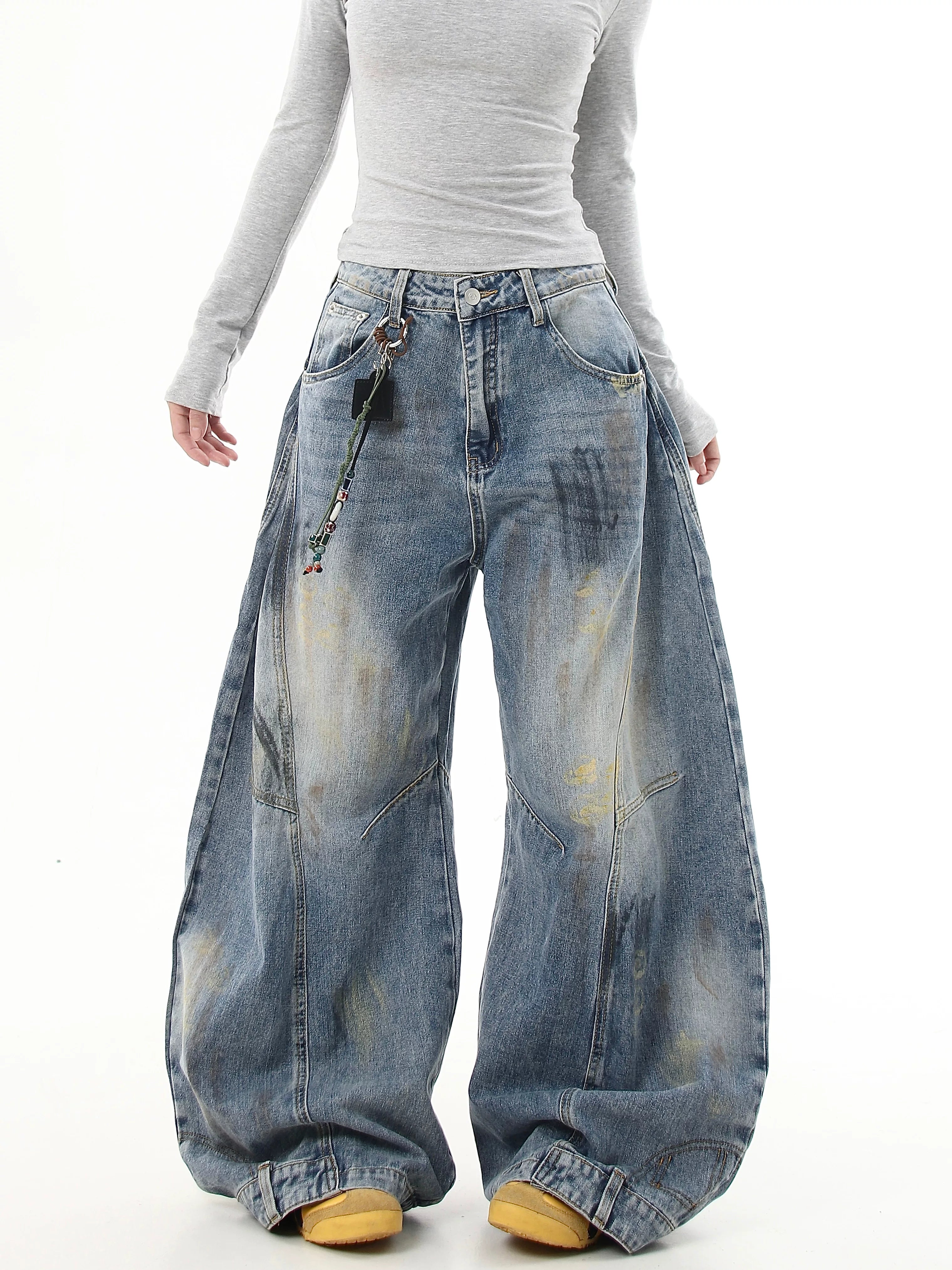 Driftwash Relic Wide‑Leg Jeans