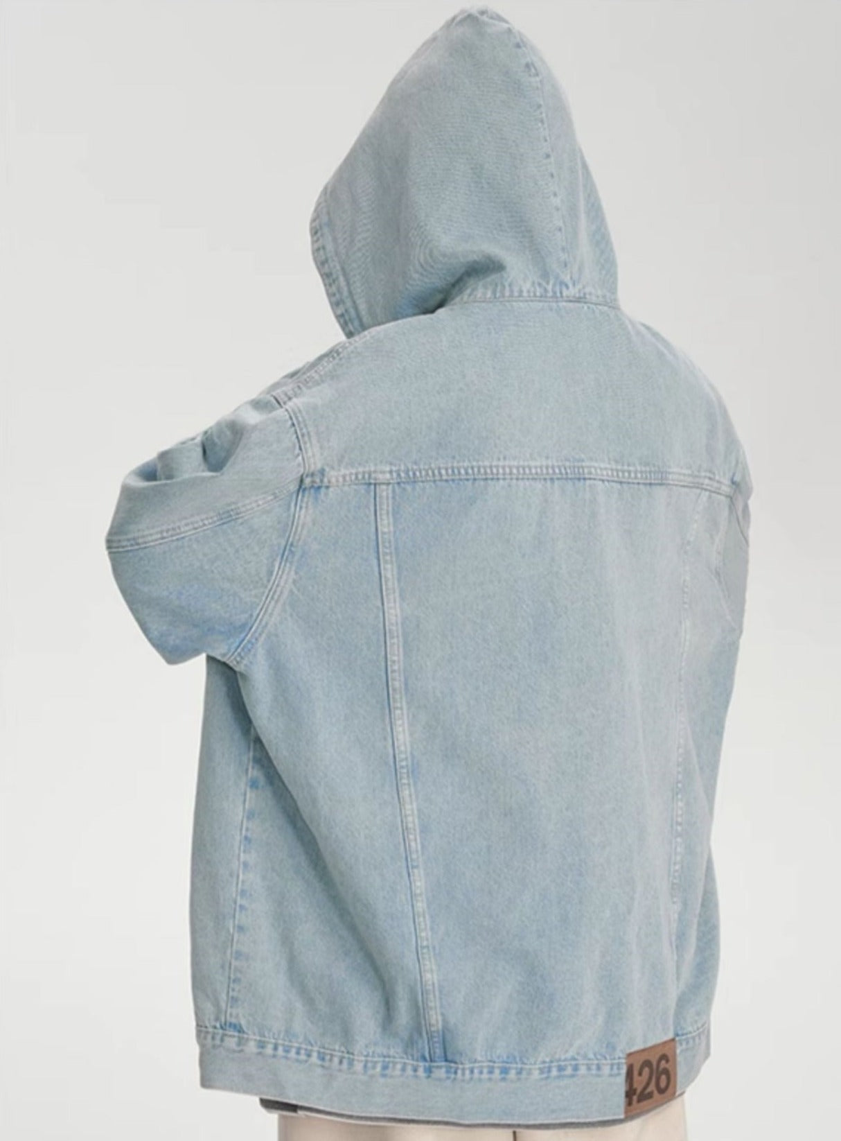 Retro Washed Denim Hooded Jacket - chiclara