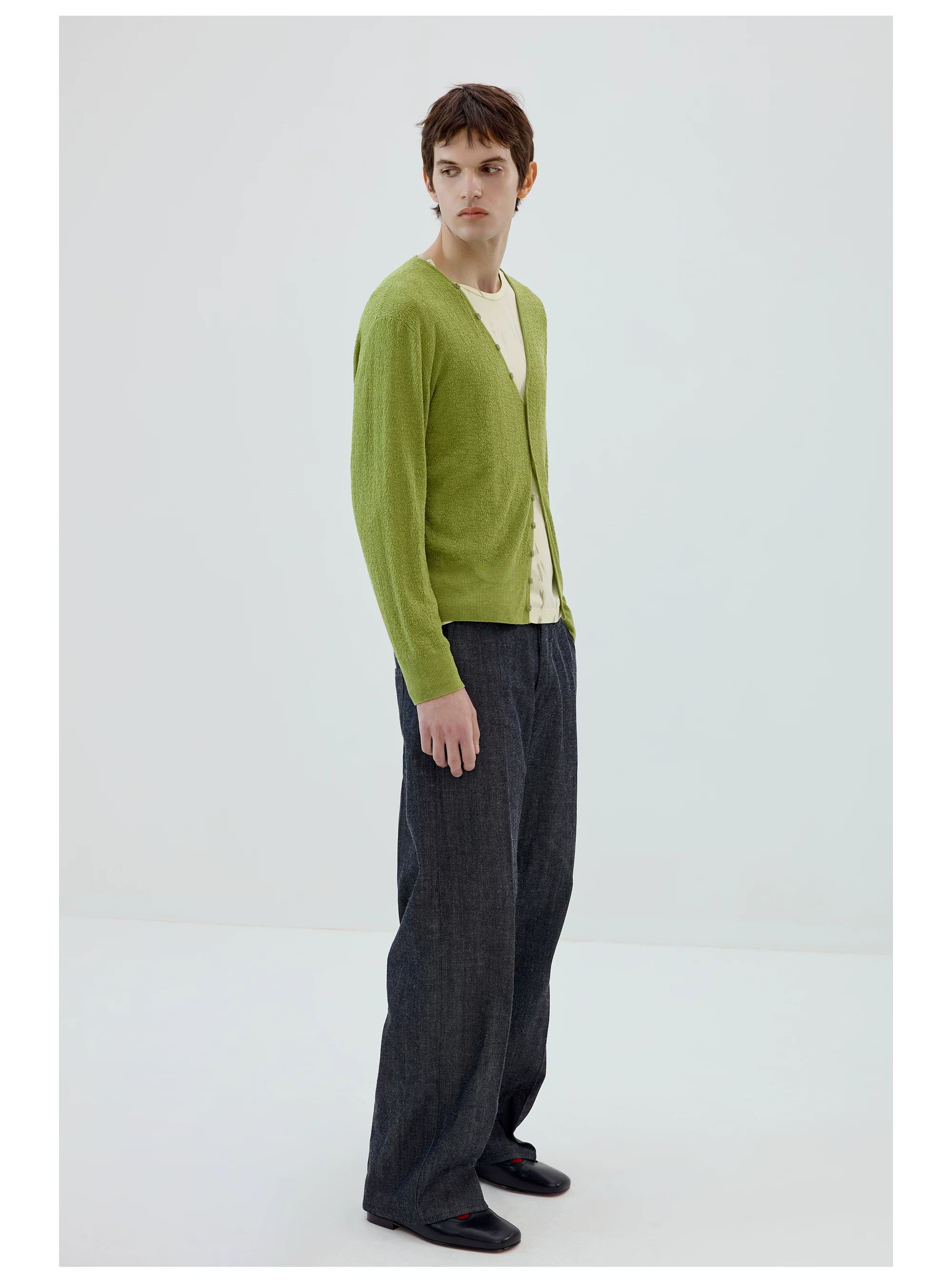 Selvedge Drift Wide-Leg Trousers