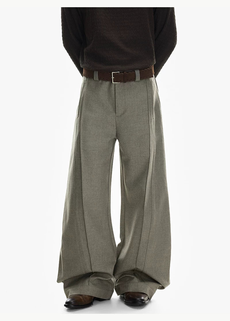 Drape Tailored Wide‑Leg Trousers