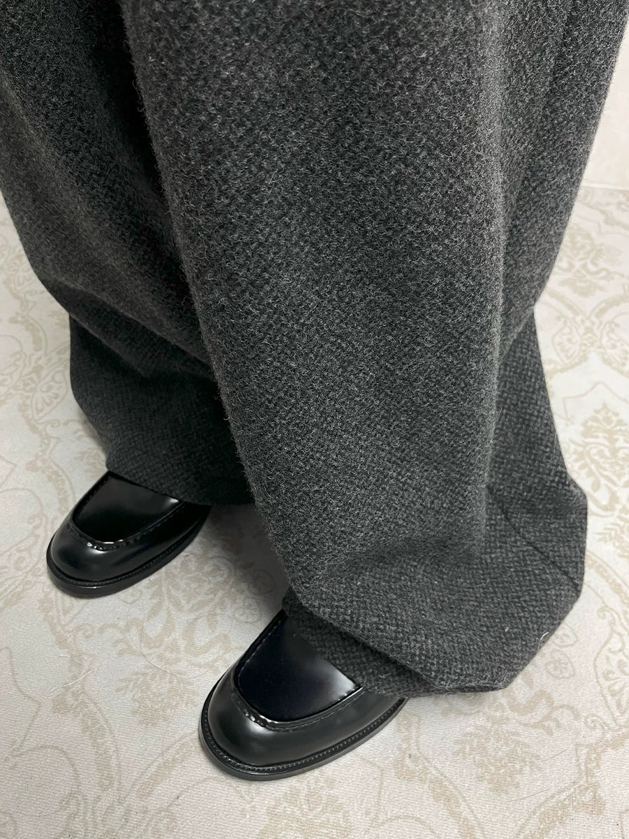 Vampire Leather Loafers - worn close view