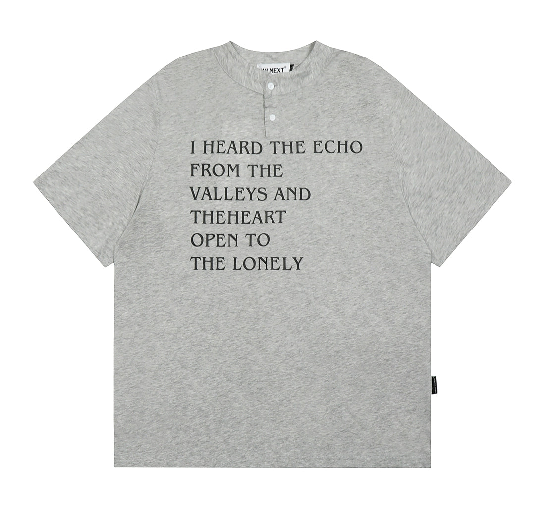 Echo Valley Quote Henley Shirt