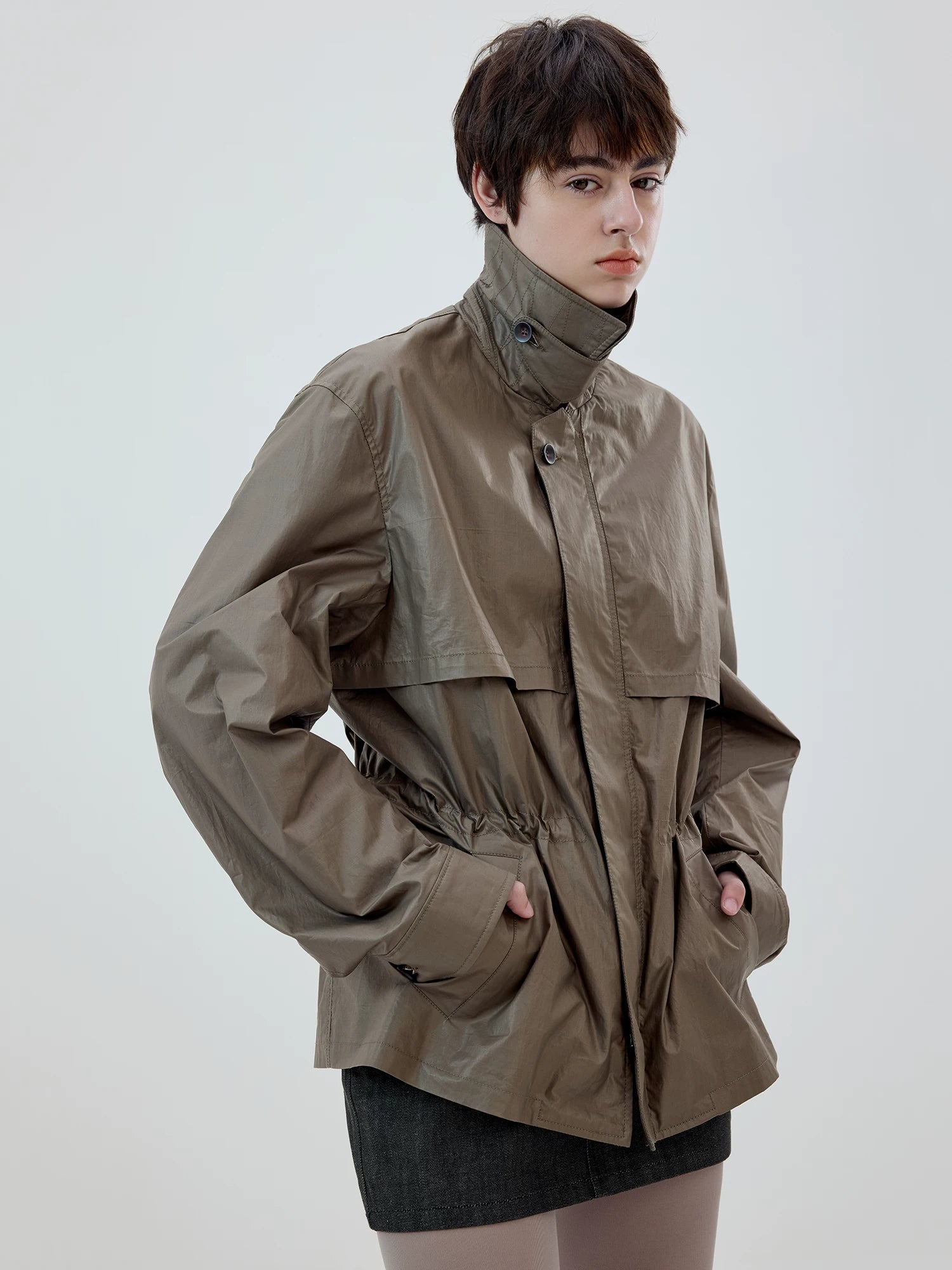 Stormcove Cinch-Waist Utility Jacket