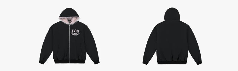 Faux Fur Trim Oversized Bomber Jacket