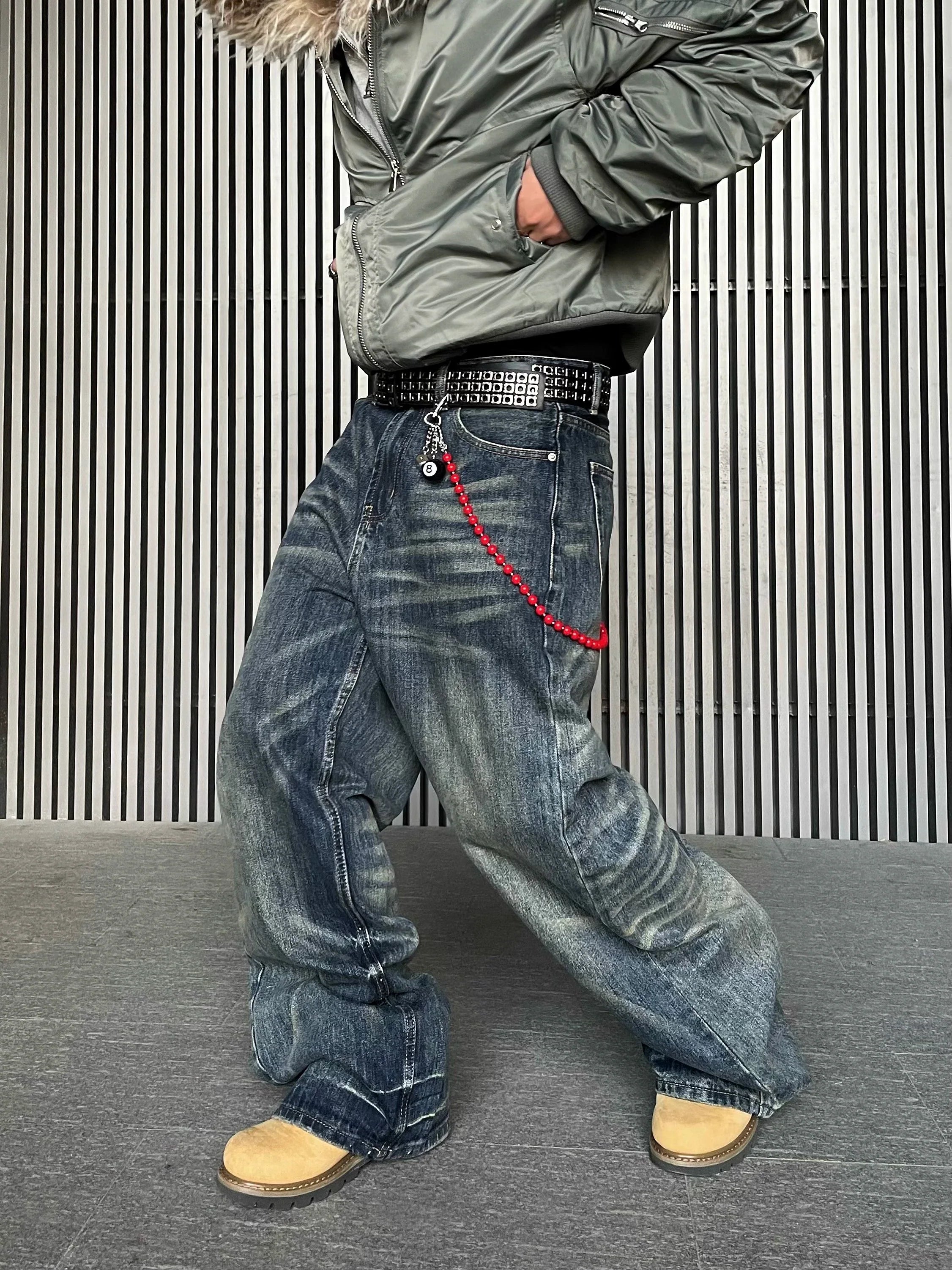 Stonewash Rebel Wide Leg Jeans