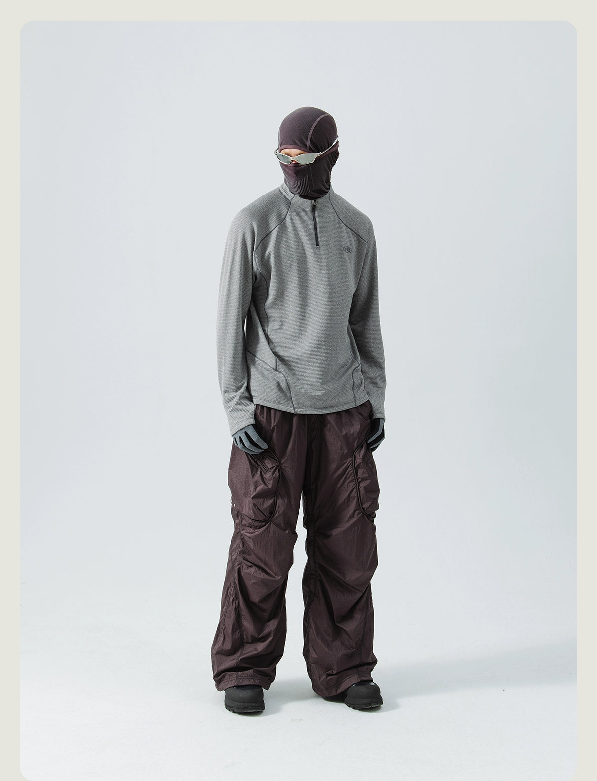 Wool Thermal Stand-Collar T-shirt