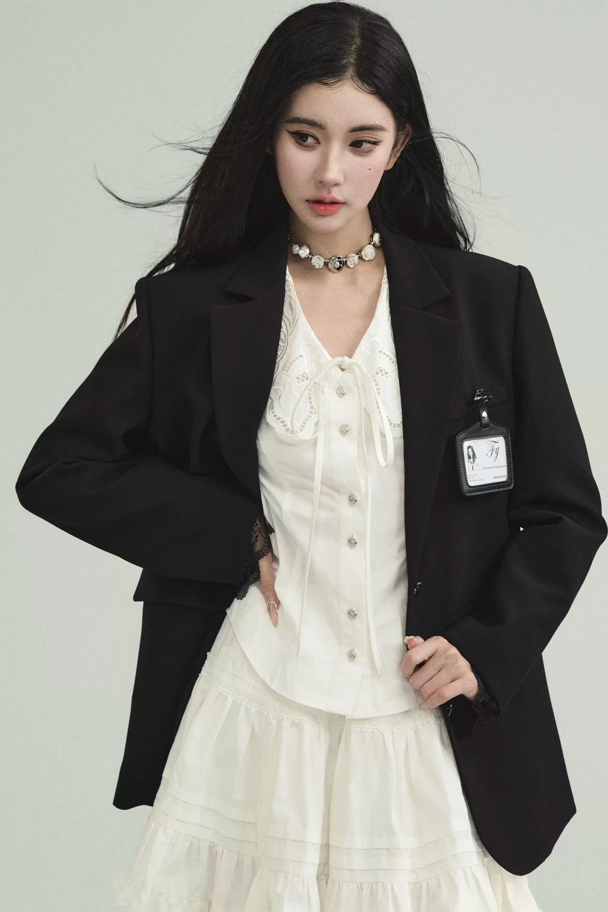 Classic Black Blazer for Professional Women