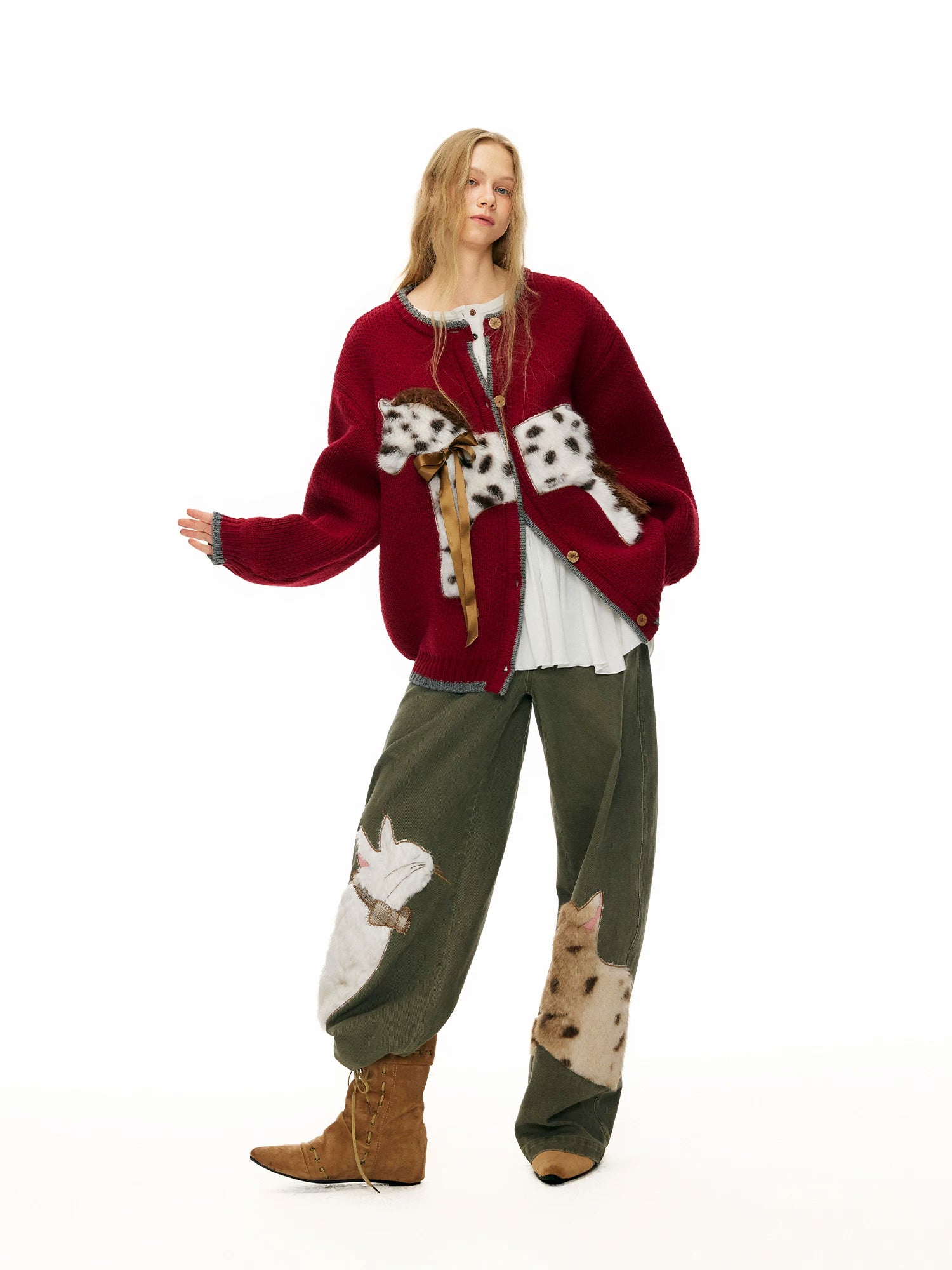 Spotted Pony Stable Knit Cardigan