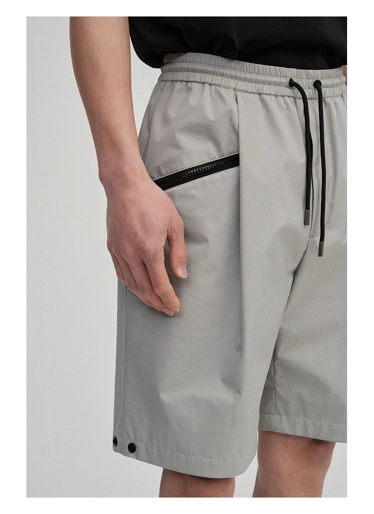 Shorts with Side Zippered Pockets - chiclara