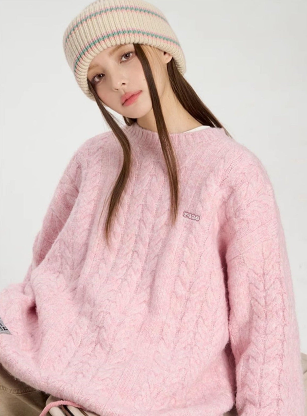 Hip-Hop Versatile Twist Knit Sweater - chiclara