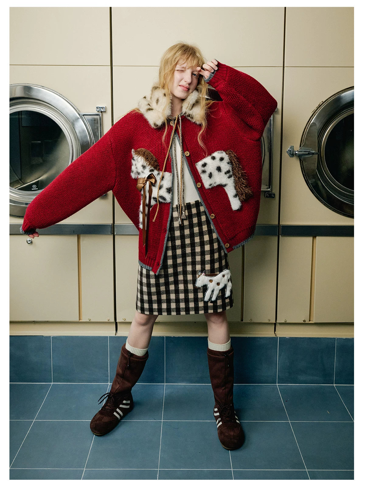 Spotted Pony Stable Knit Cardigan