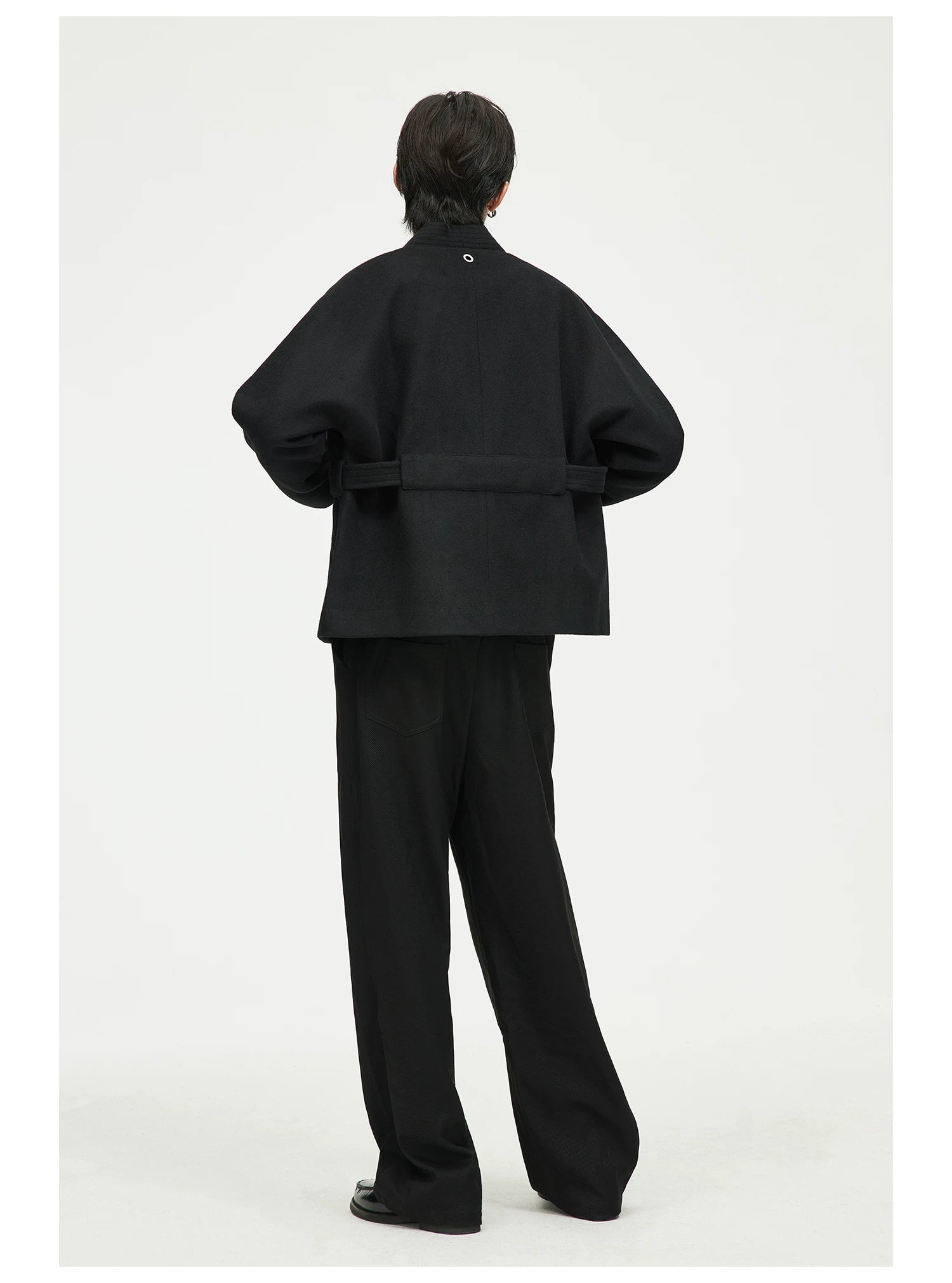Open-Front Tie Hem Jacket