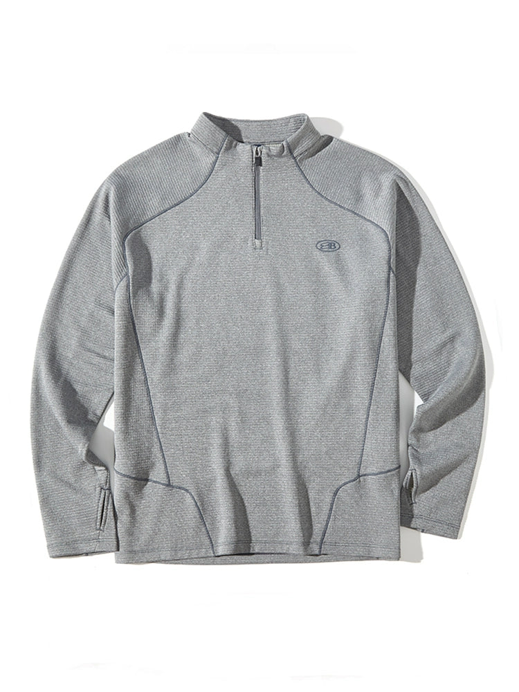 Wool Thermal Stand-Collar T-shirt
