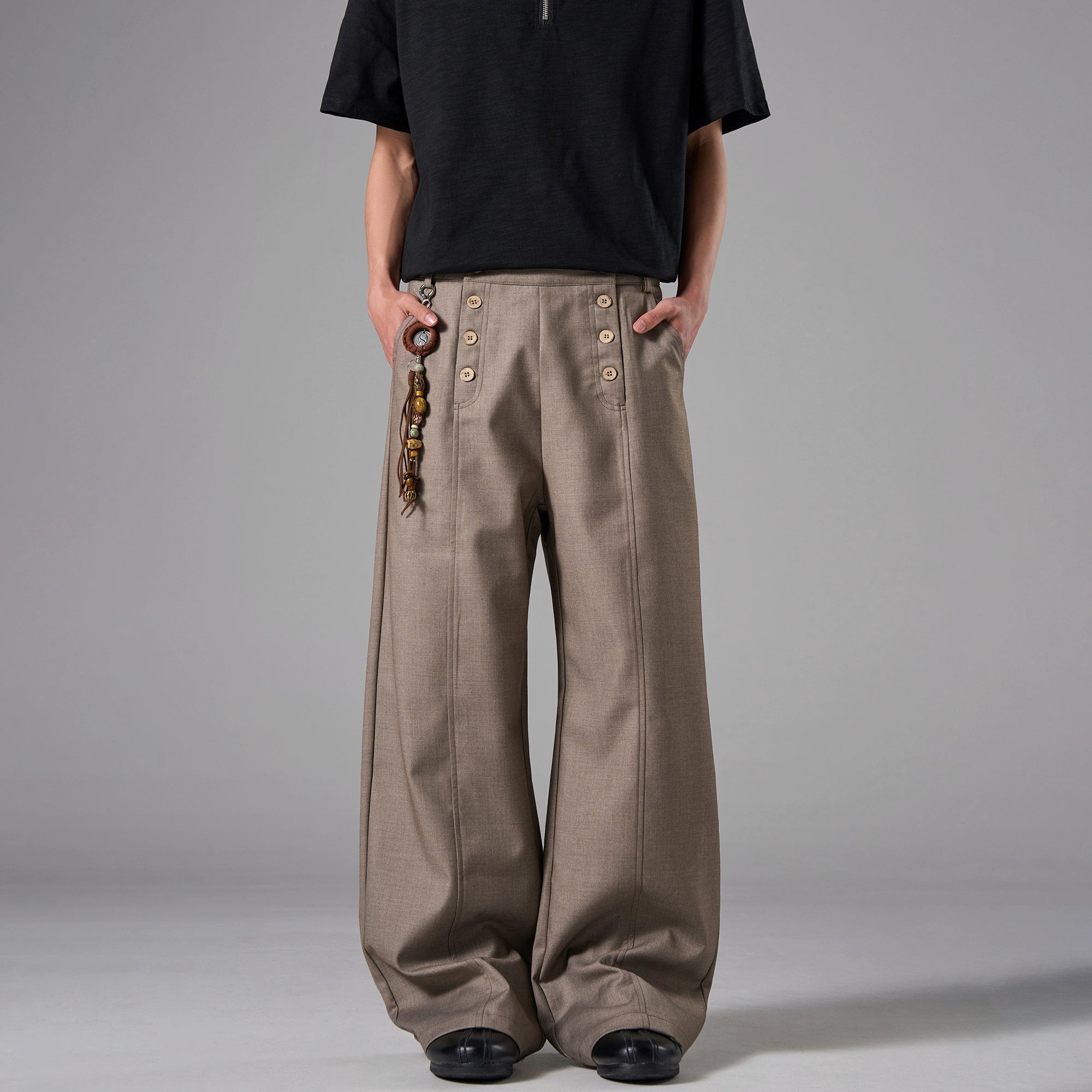 Harbor Brigade Button Wide Trousers