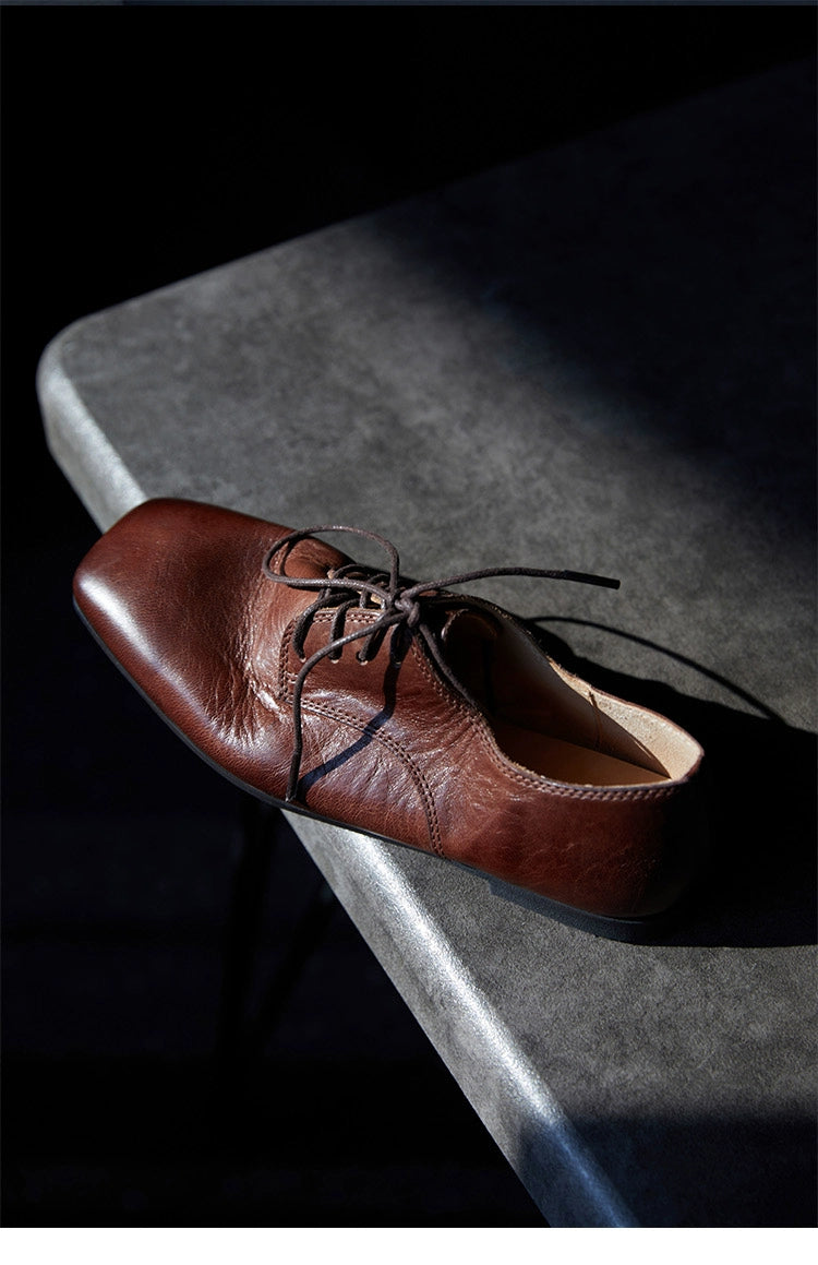 Vintage Leather Oxford Shoes