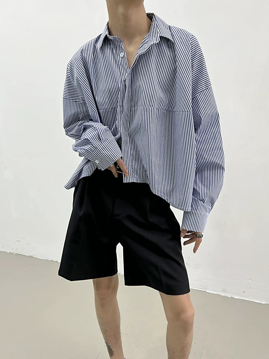 Azure Pinstripe Relaxed Shirt