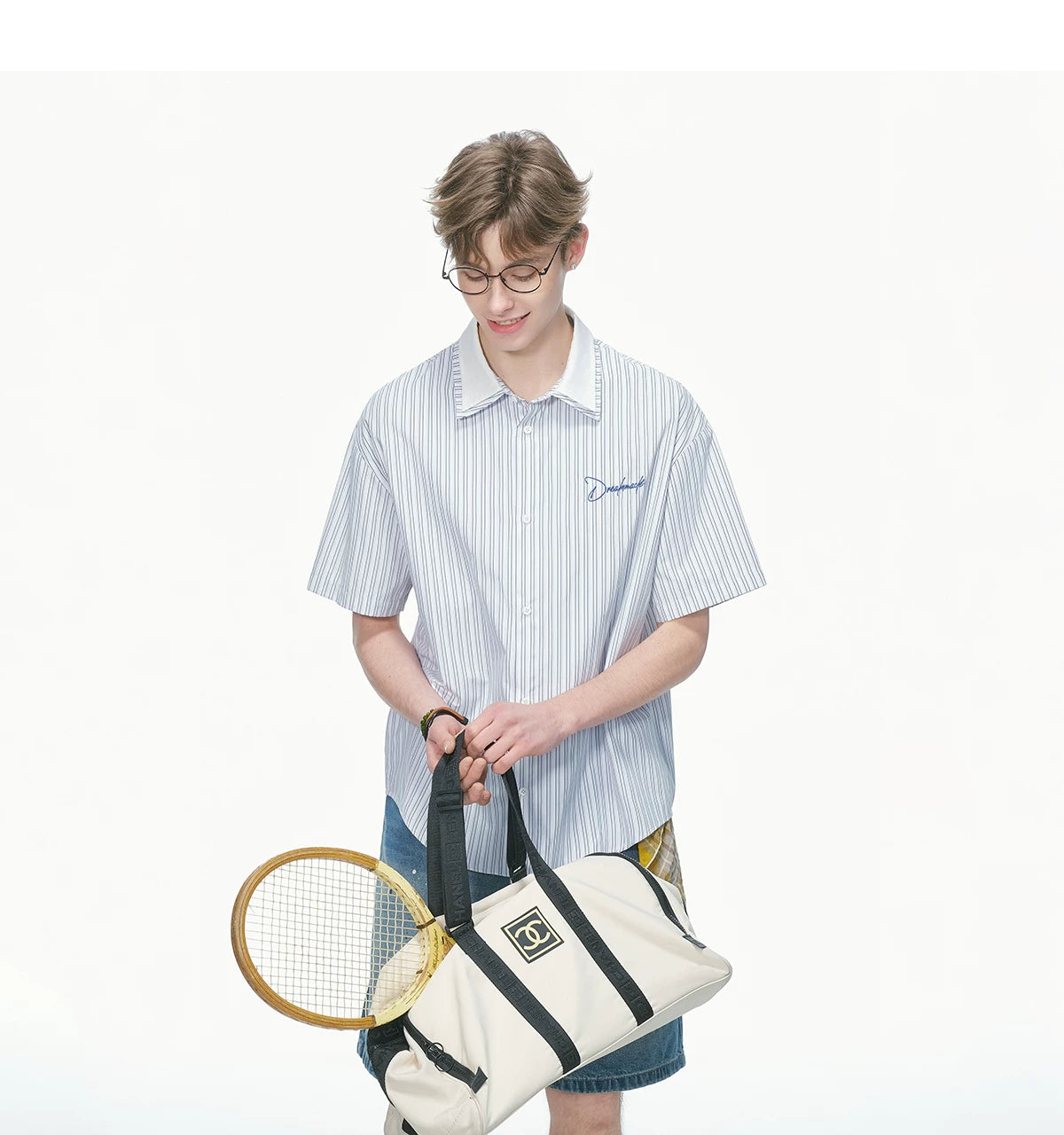 Daylight Pinstripe Contrast Collar Shirt