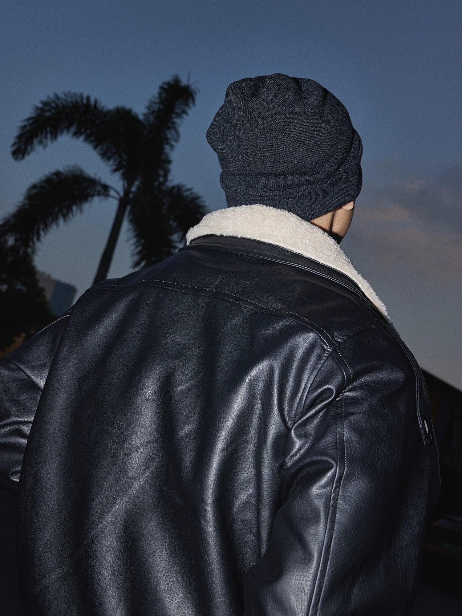 Shadow Luxe Shearling Moto Jacket