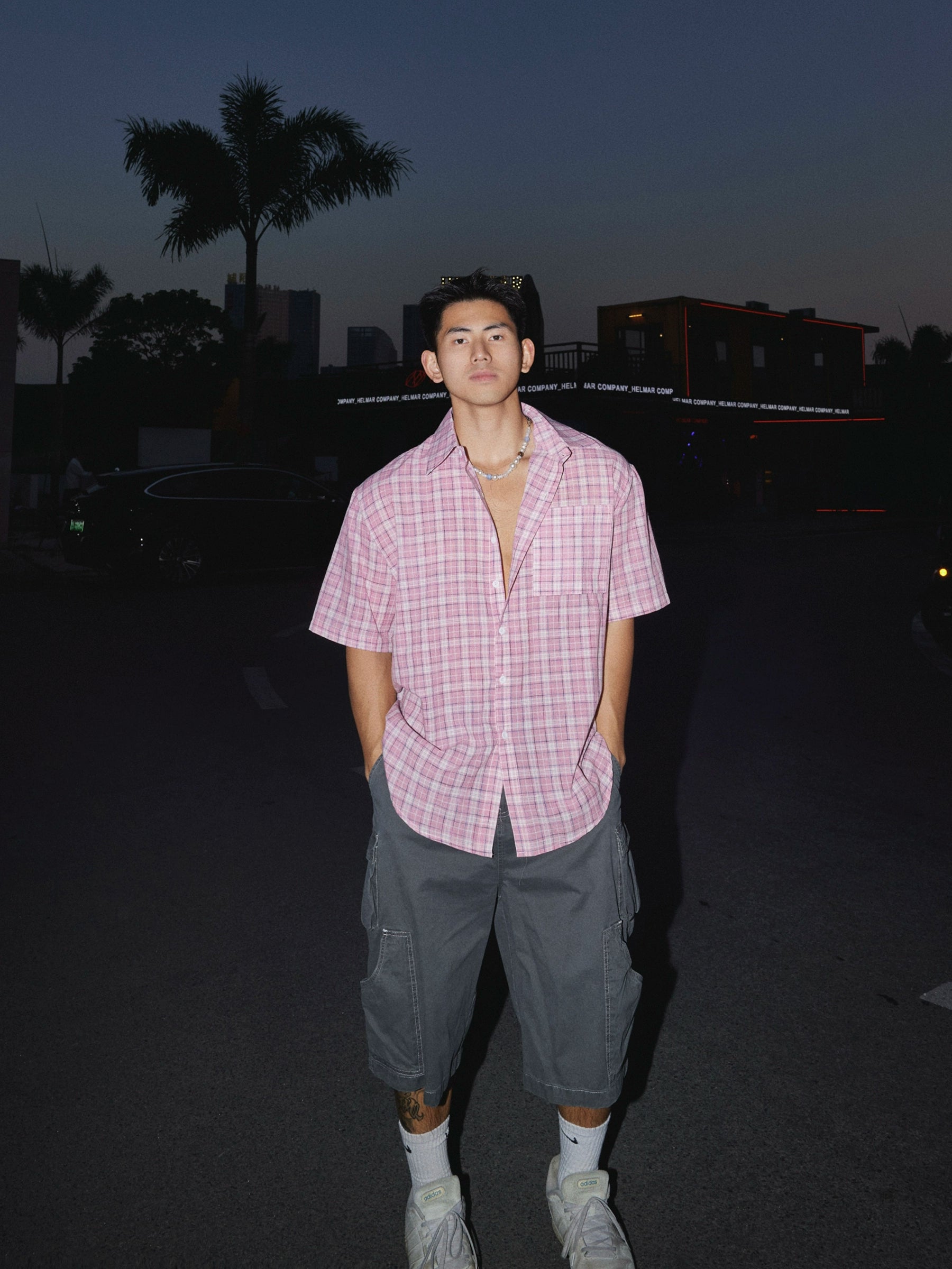 Baggy Washed Utility Cargo Shorts