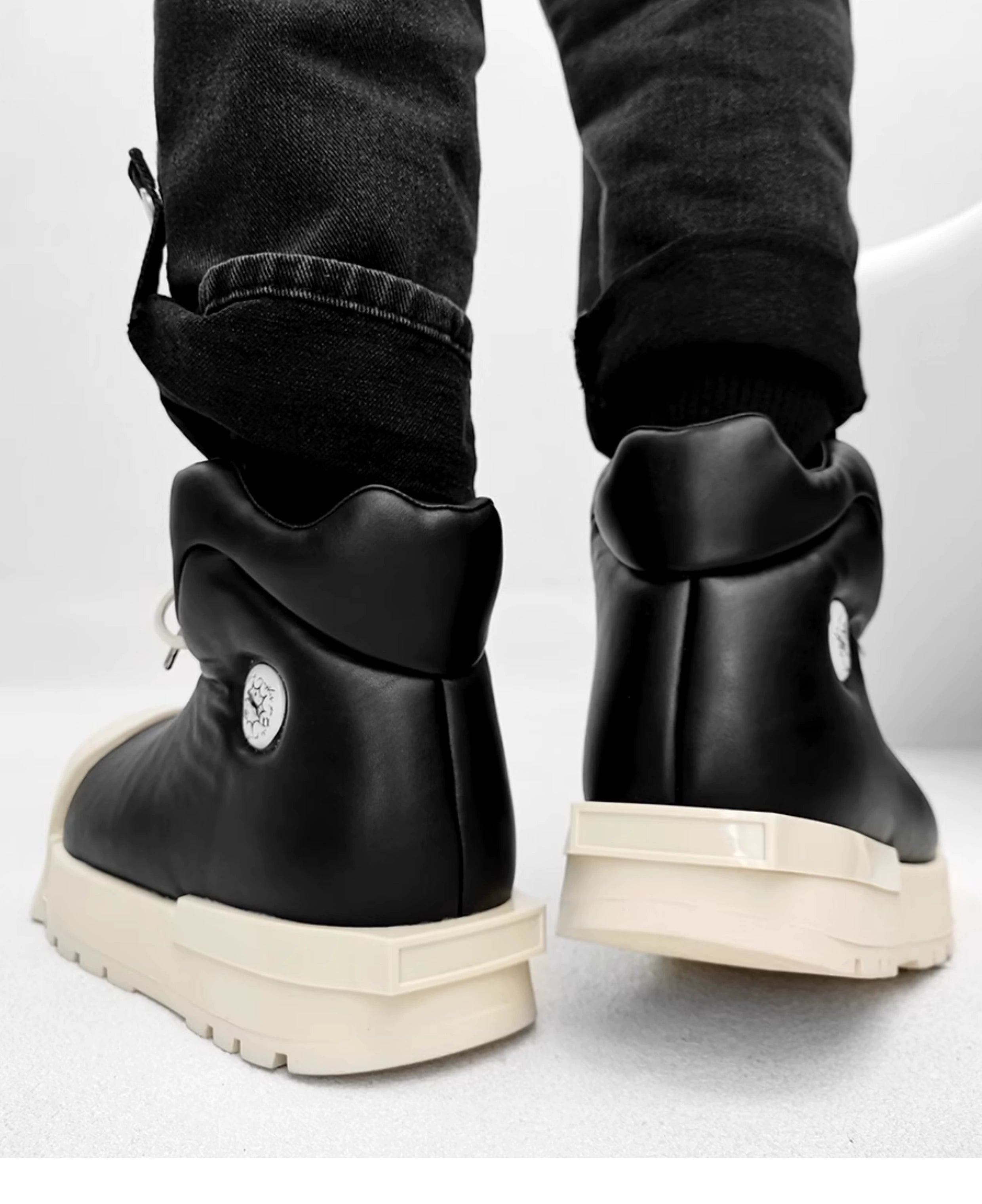 Chunky Black Platform High Tops