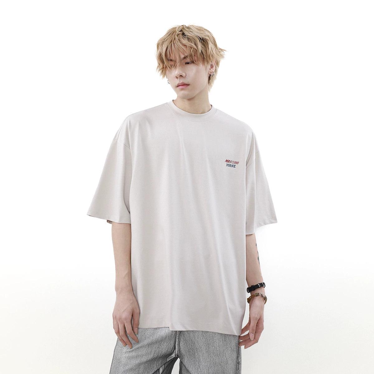 Mrnearly Minimalist Logo Oversized Tee - Unisex Urban Streetwear Essential