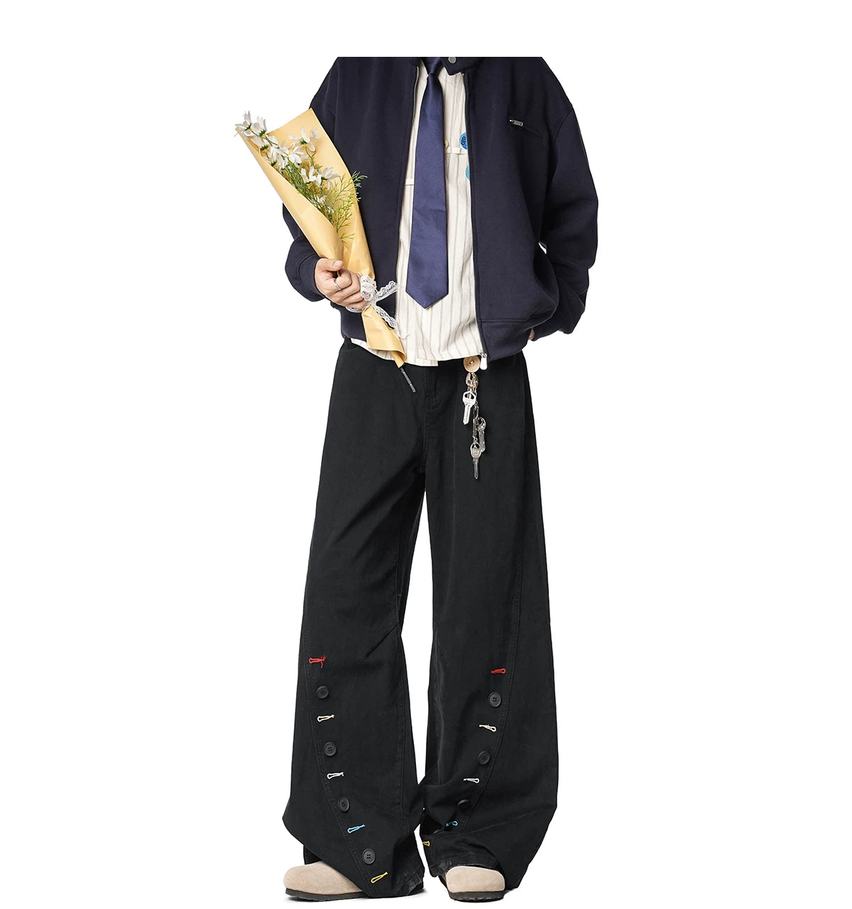 Patchline Carnival Wide-Leg Jeans