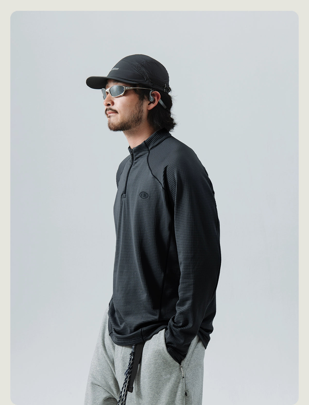 Wool Thermal Stand-Collar T-shirt