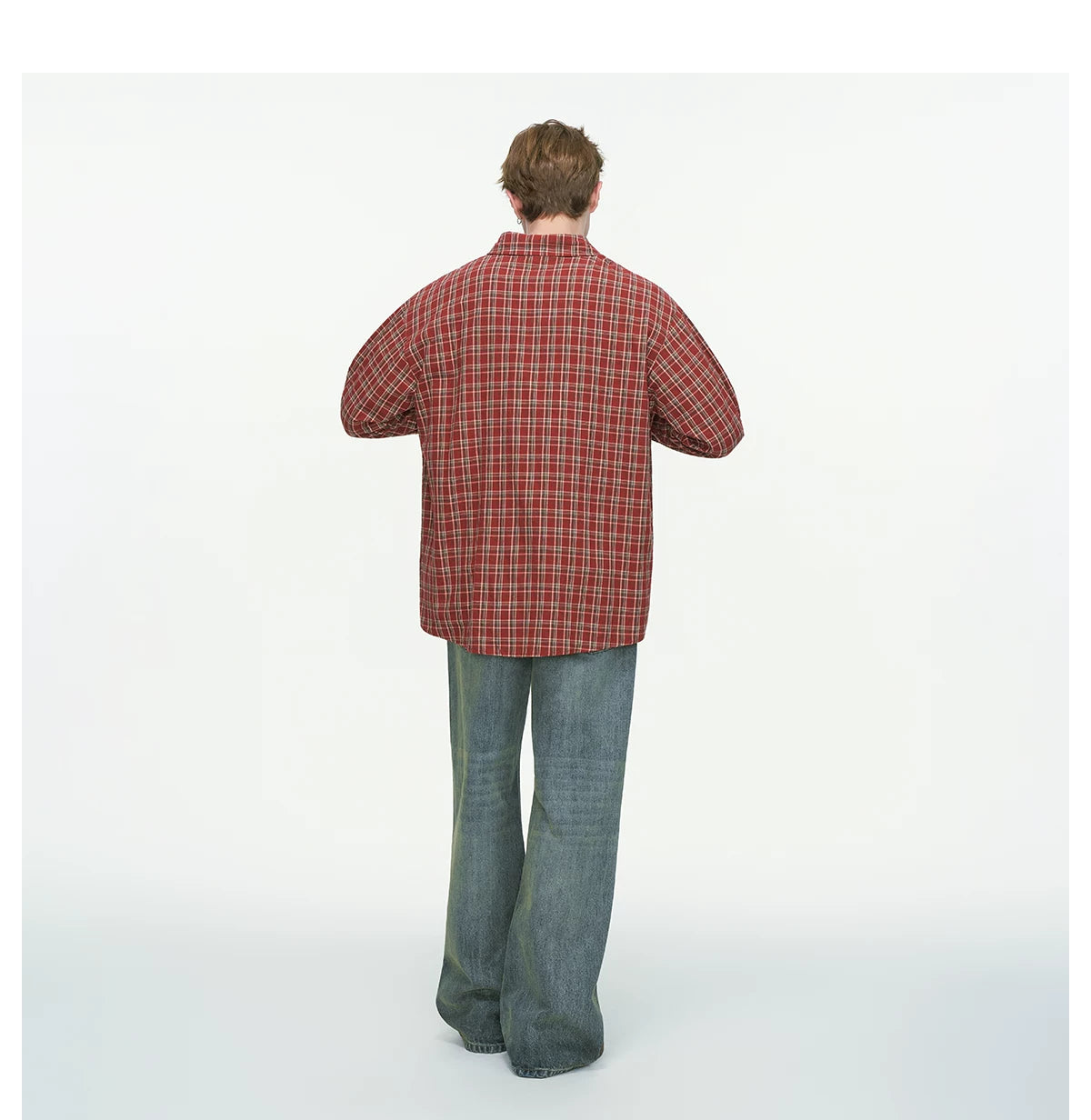 Rust & Coal Oversized Plaid Shirt