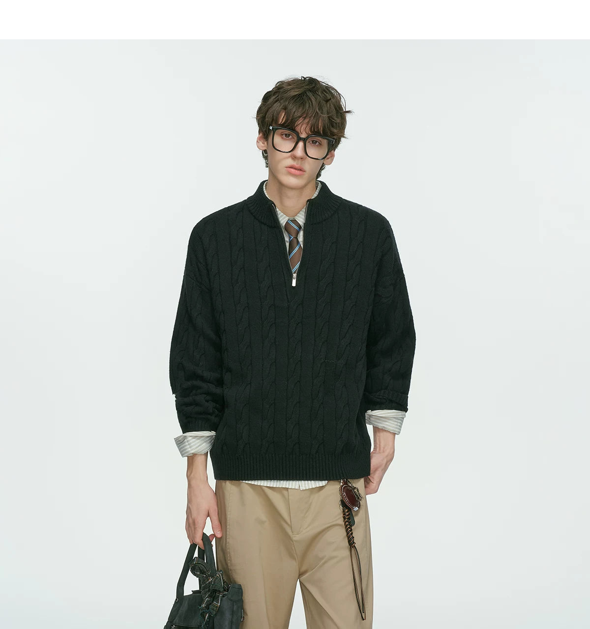 Sandline Cable Half‑Zip Sweater