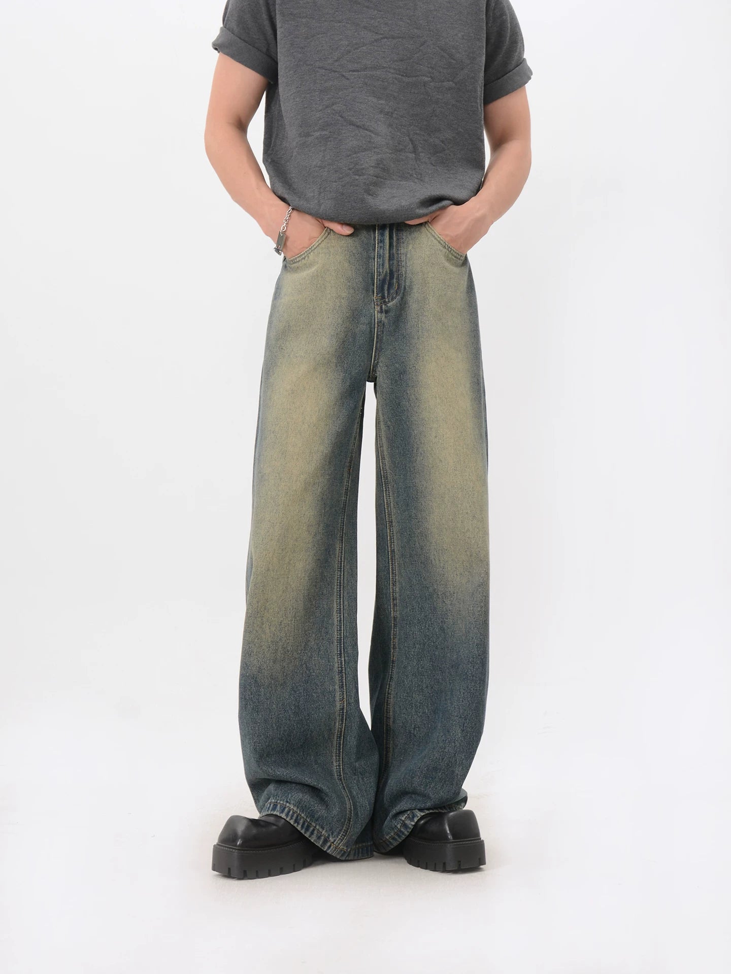 Skyfade Wide Leg Denim