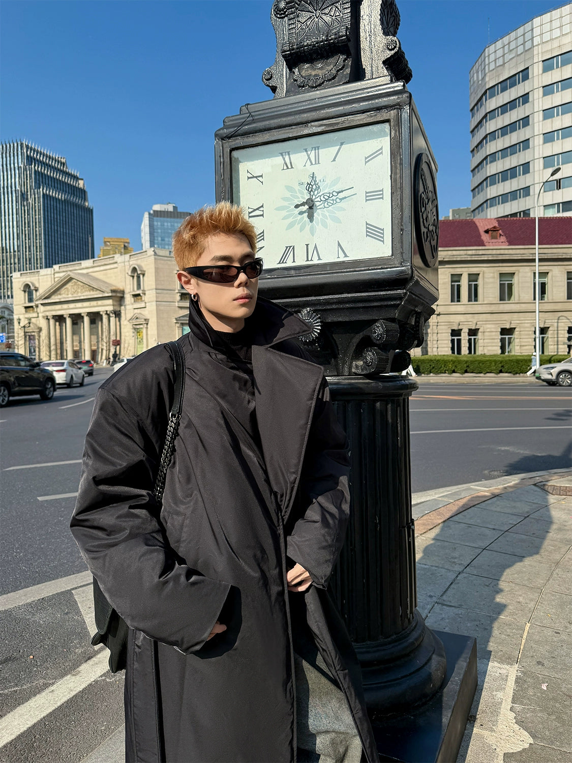 Gotham Eclipse Belted Overcoat