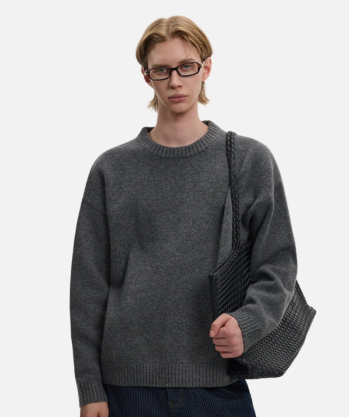 Slate Mist Woolen Sweater