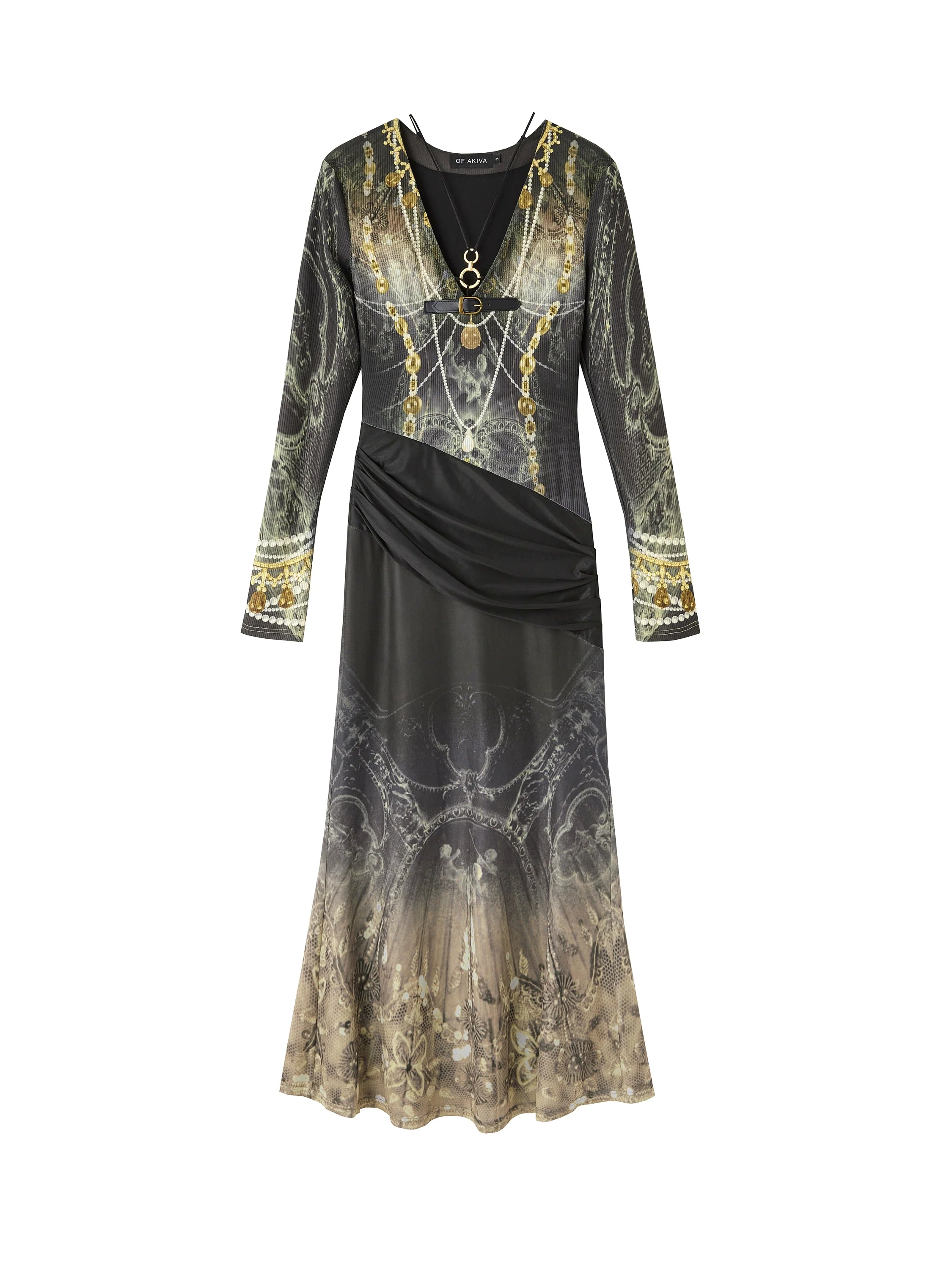 Atmospheric Velvet Gothic Mermaid Dress