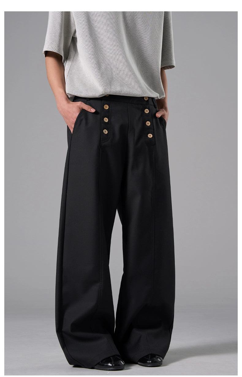 Harbor Brigade Button Wide Trousers