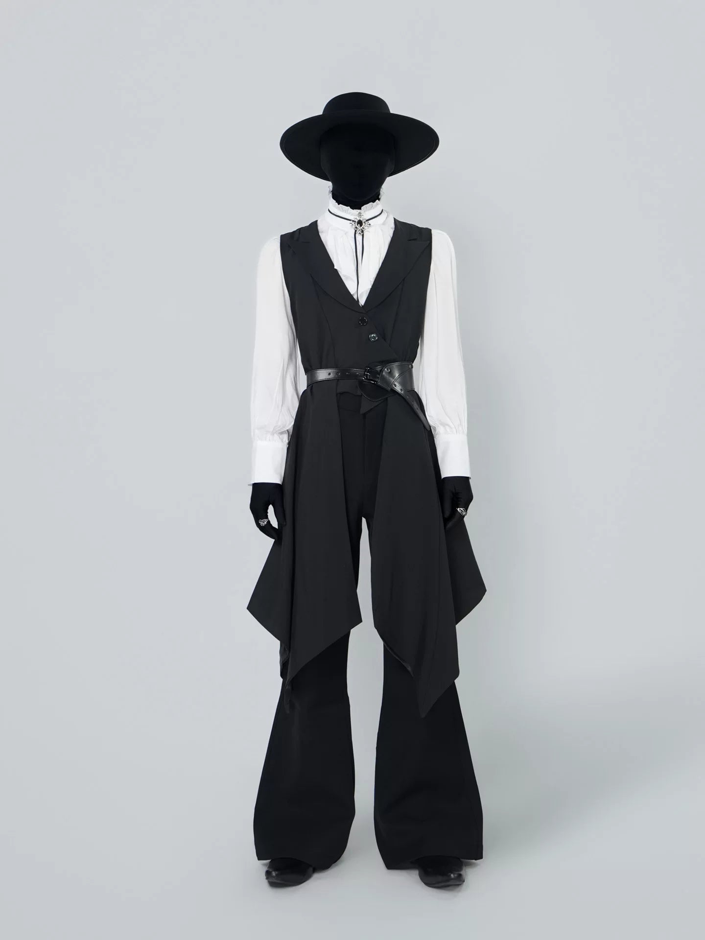 Noir Magistrate Layered Tailcoat Vest