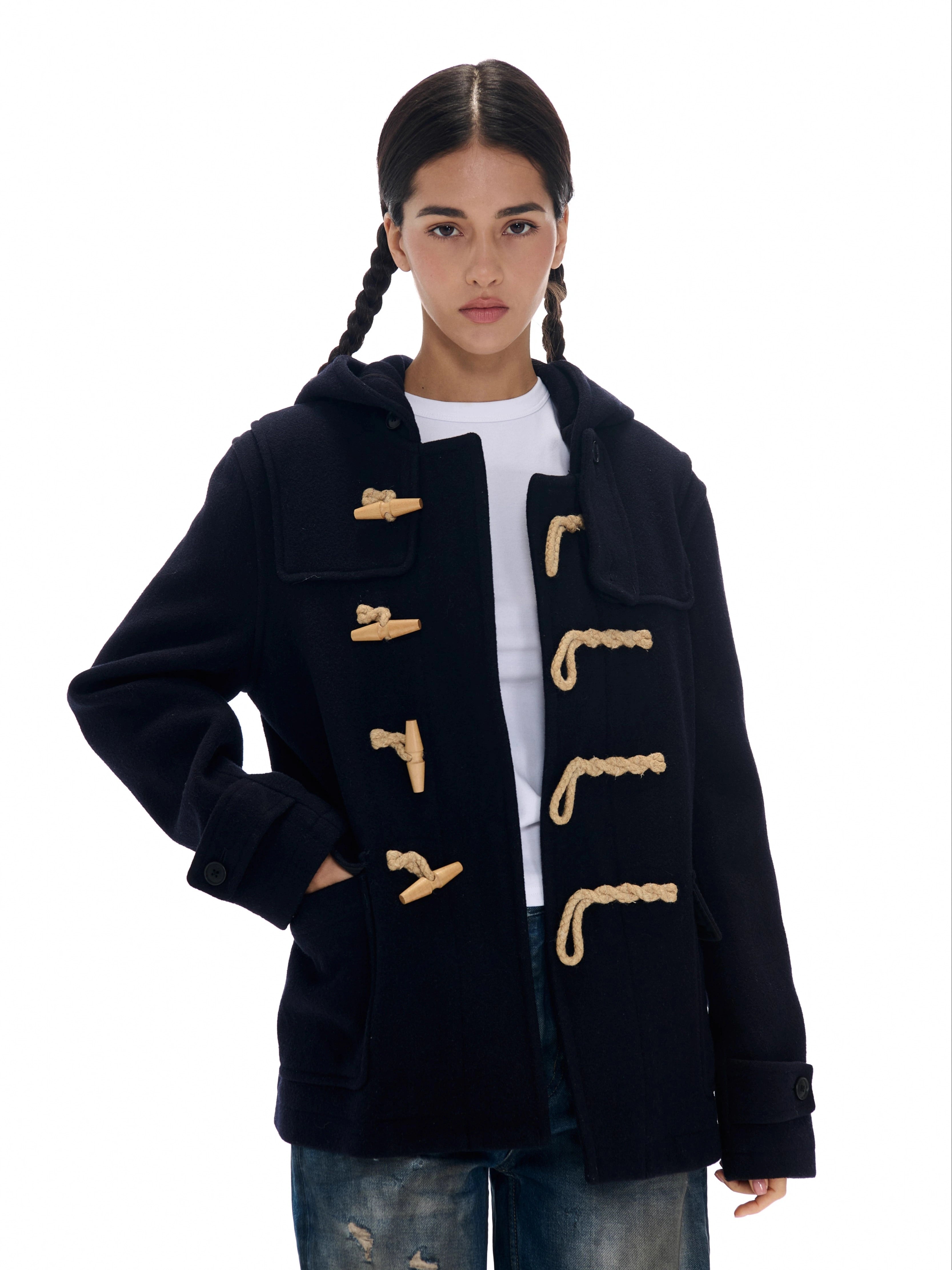 Toggle Rope Hooded Coat