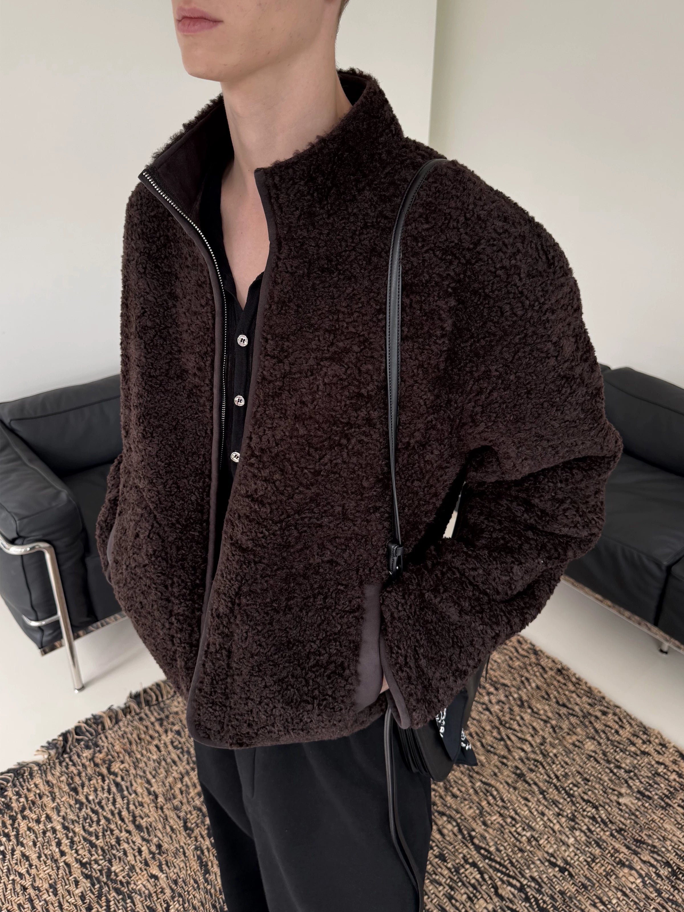 Umber Cloud Fleece Zip Jacket
