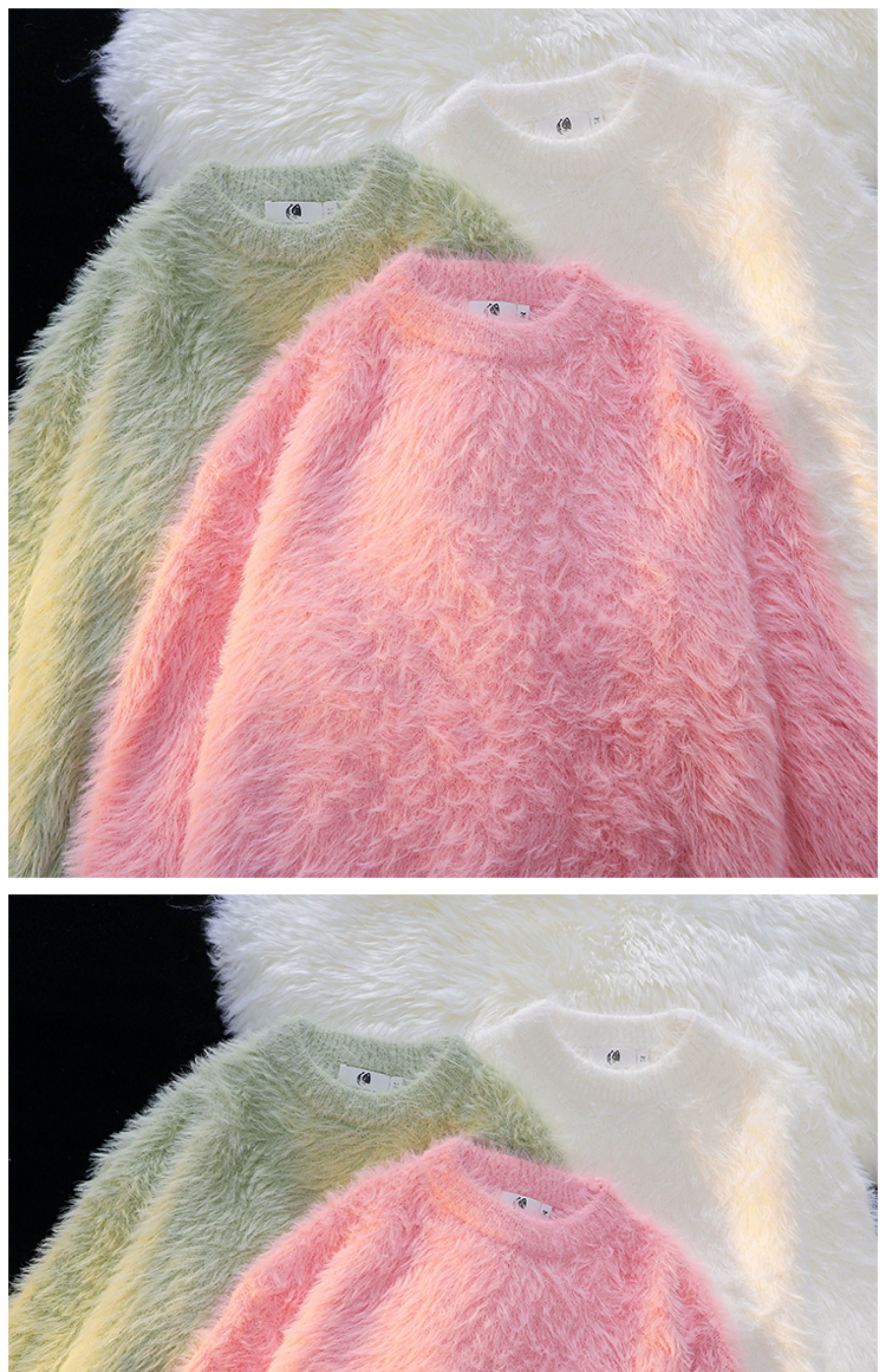 Cozy Fuzzy Knit Sweater Collection