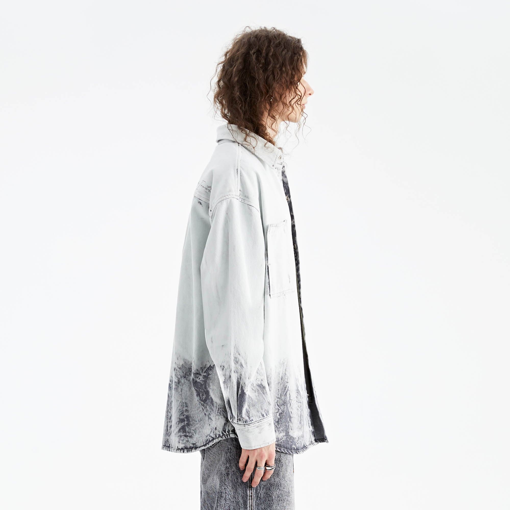 Bleached Denim Oversize Shirt