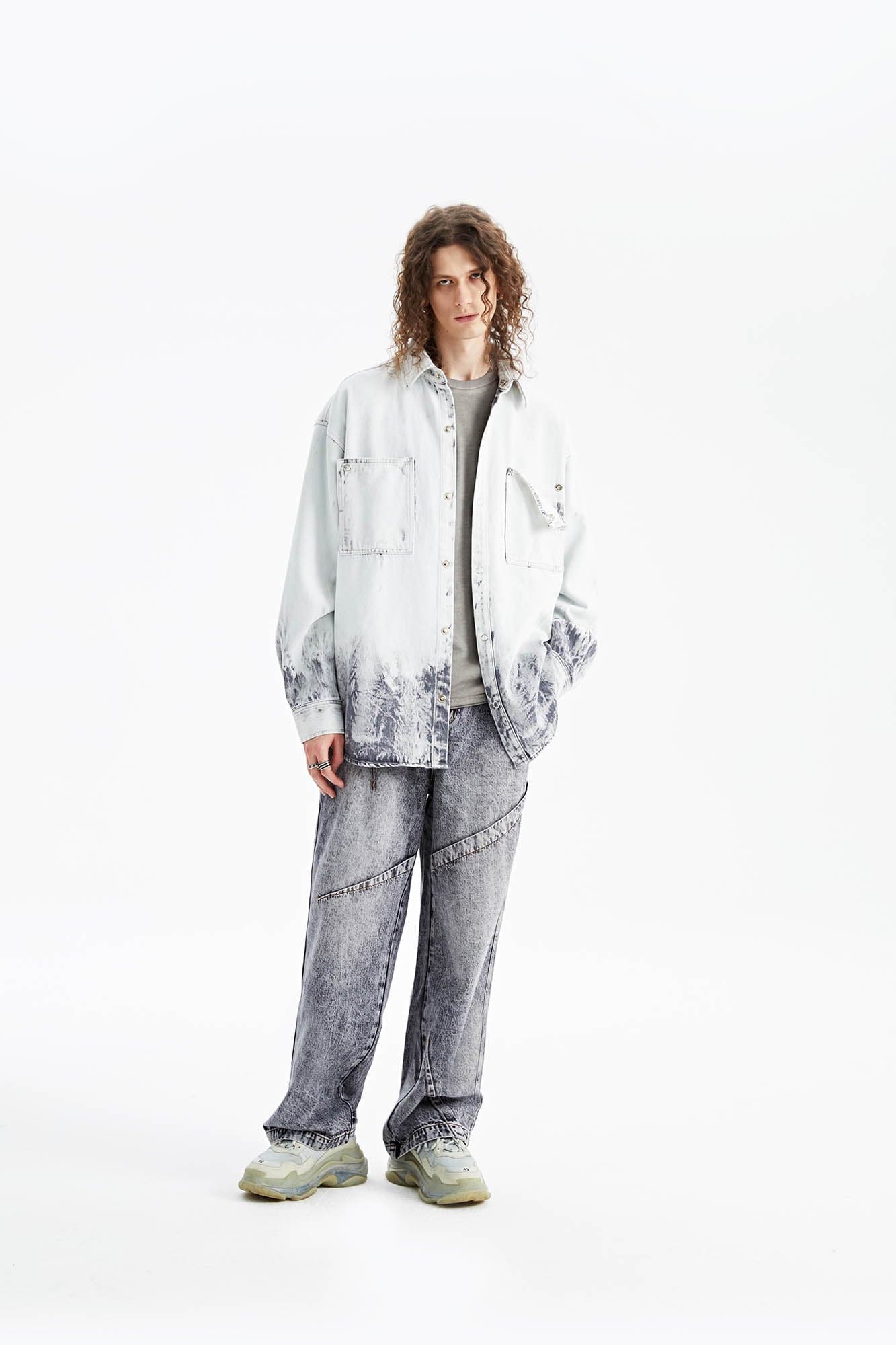 Bleached Denim Oversize Shirt