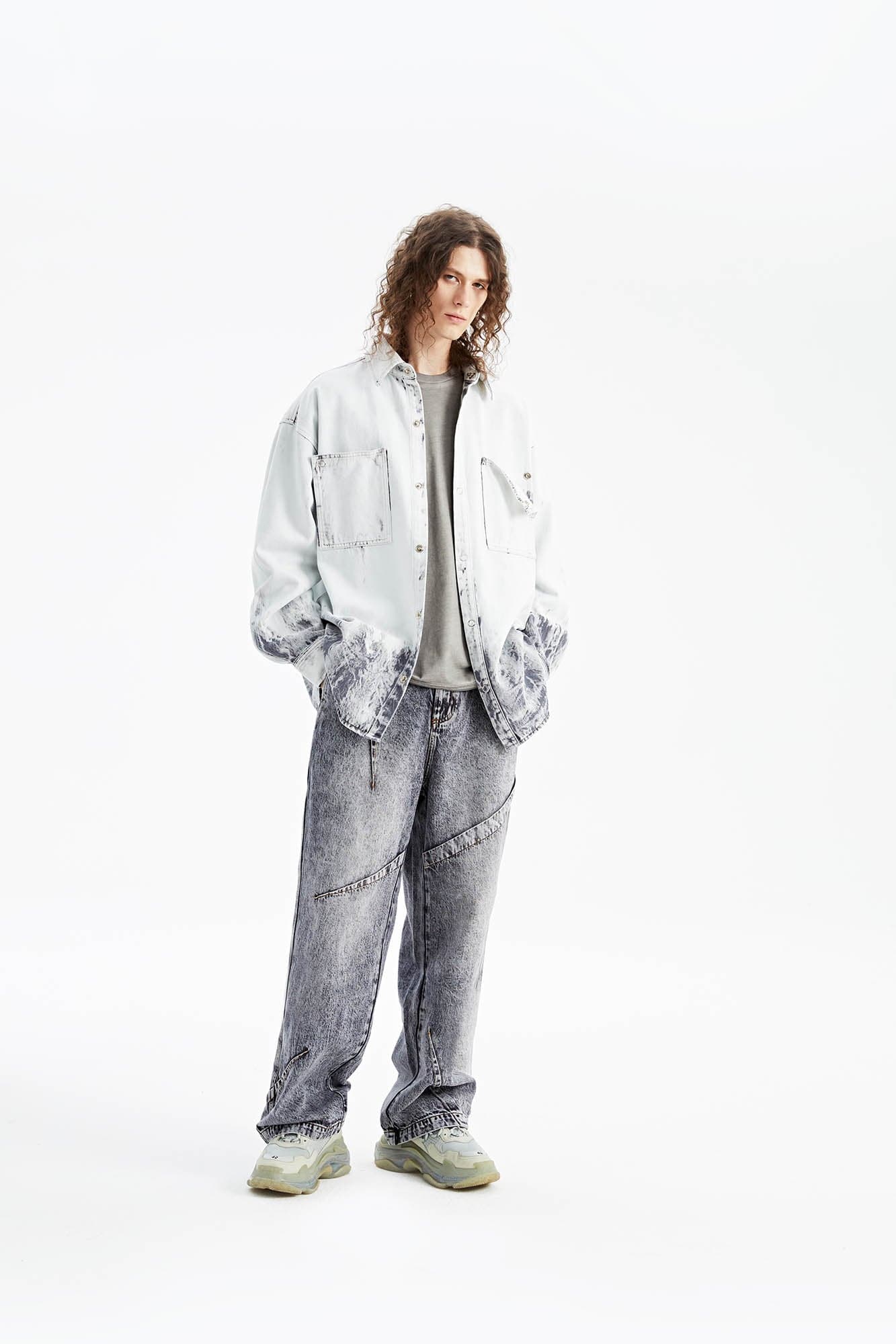 Bleached Denim Oversize Shirt