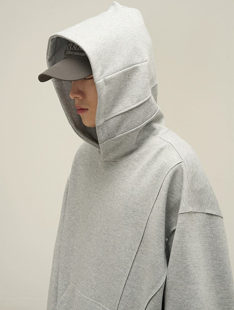 Edgy Chic Oversized Deconstructed Hoodie - chiclara