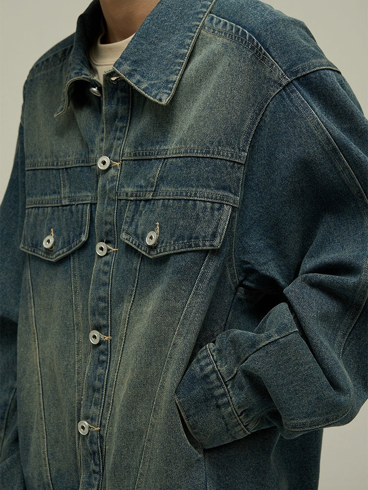 Classic Cool Oversized Denim Jacket - chiclara